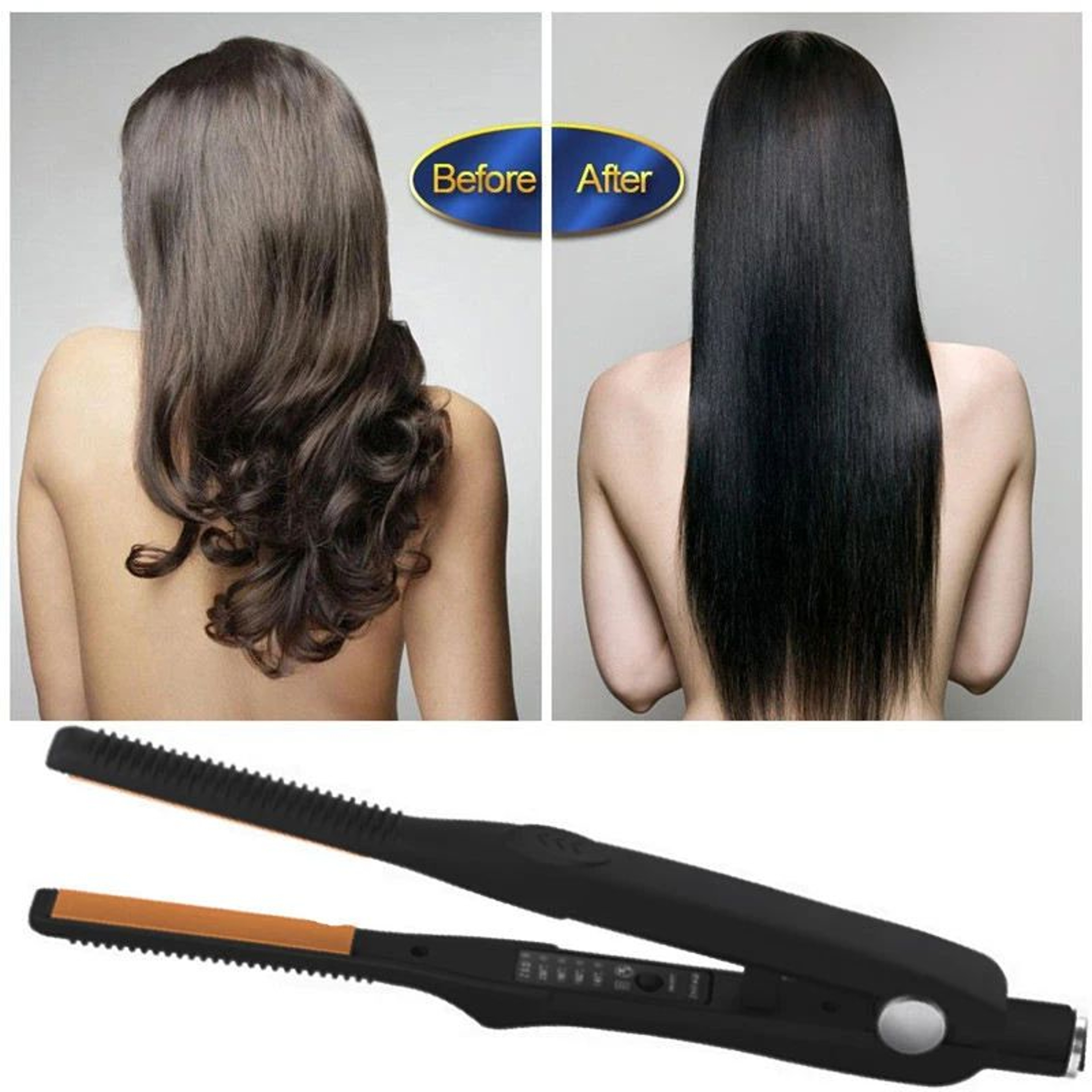 2in1 Ceramic Flat Iron For Short Hair  Beard Professional Hair Straightener And Curler For Men  Wom 1
