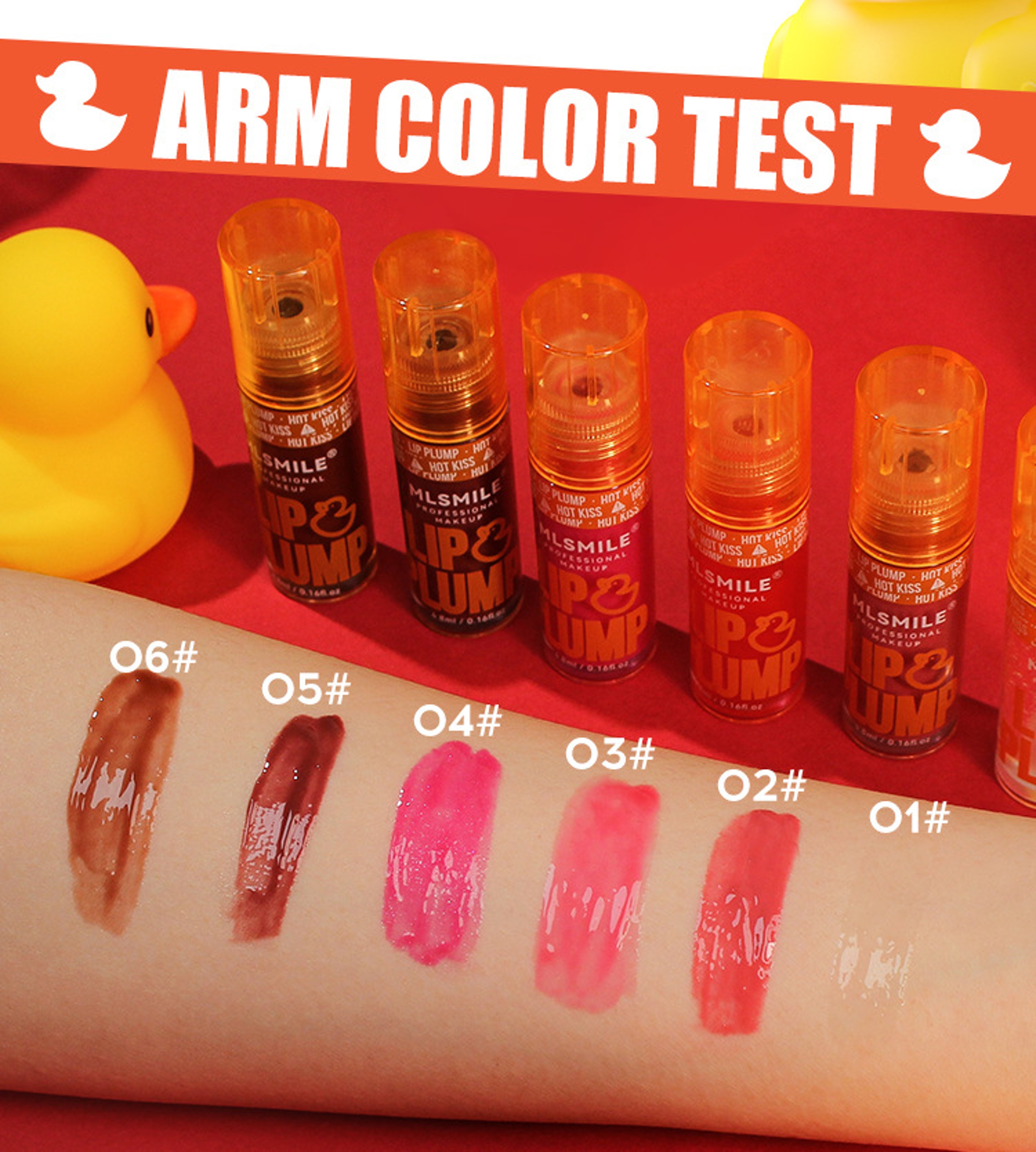Duck Lip Plump Lip Oil Moisturizing Lip Gloss Mirror Finish, Water Nature Long-Lasting Gloss, Pearl Lip Glaze Set – view 2