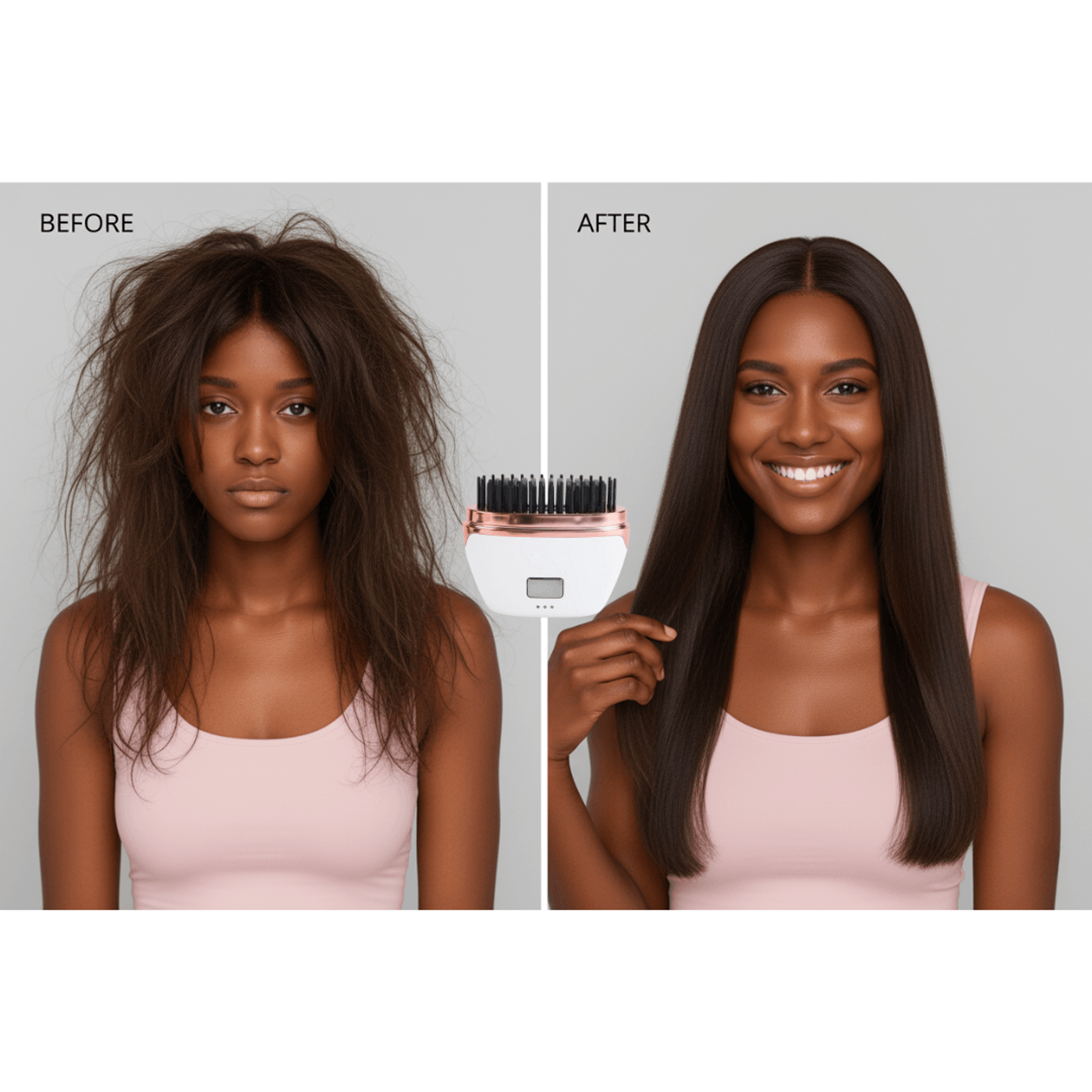 Mini Cordless Hair Straightener Comb Portable Travel Hair Styling Brush – view 9