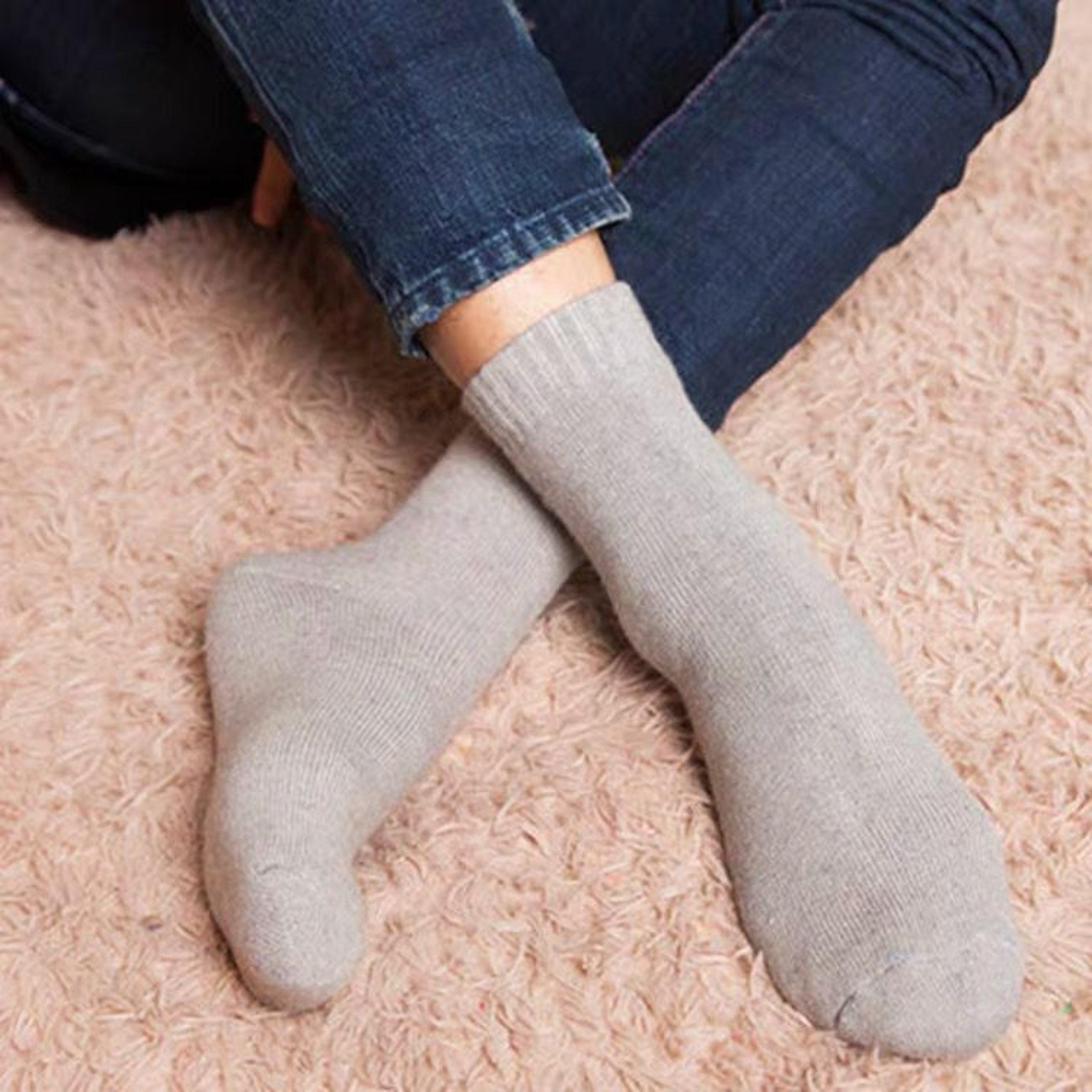 New Winter Super Thicker Warm Socks Merino Wool Socks for Men  Women  Cozy Snow Terry Socks for C