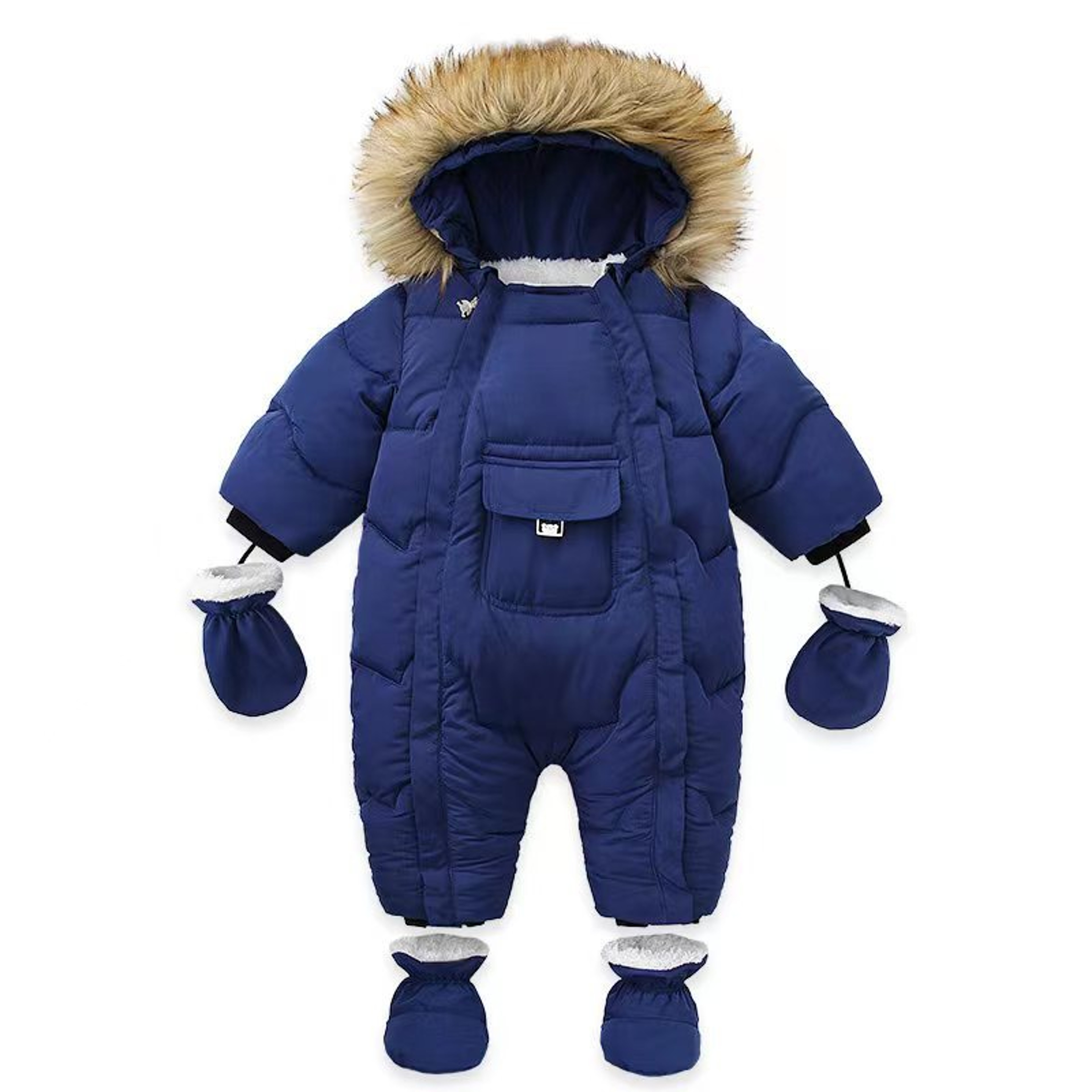 Velvet Warm Newborn Baby Overalls Baby Girl Winter Jumpsuit Plus Infant Girl Snowsuit Toddler Romper Outerwear Coat Cozy – view 10