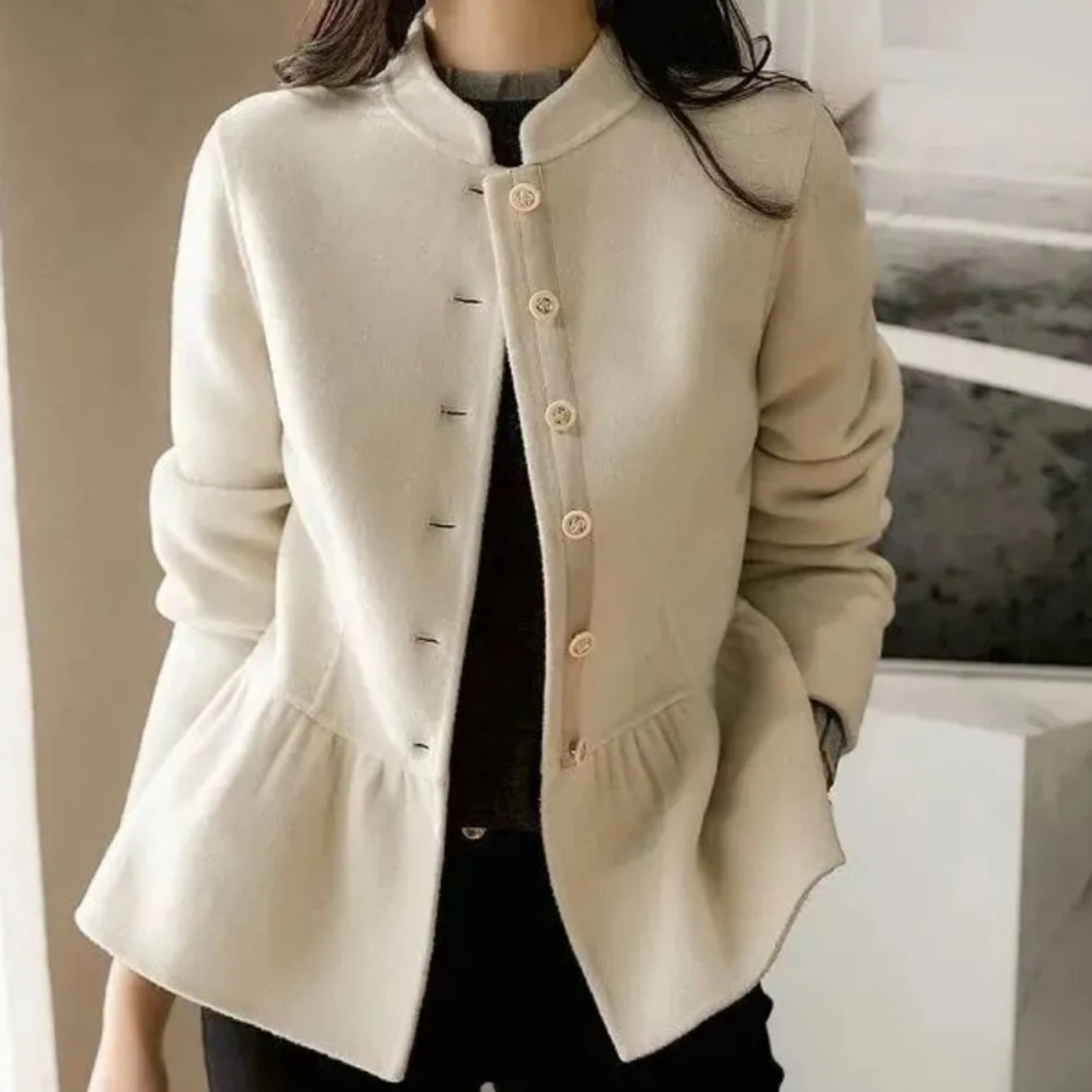 High Quality Women Wool Blends Coat Long Sleeve Ladies Jackets Slim Fit New In Half Short Medium Hot Luxury Elegant – view 1