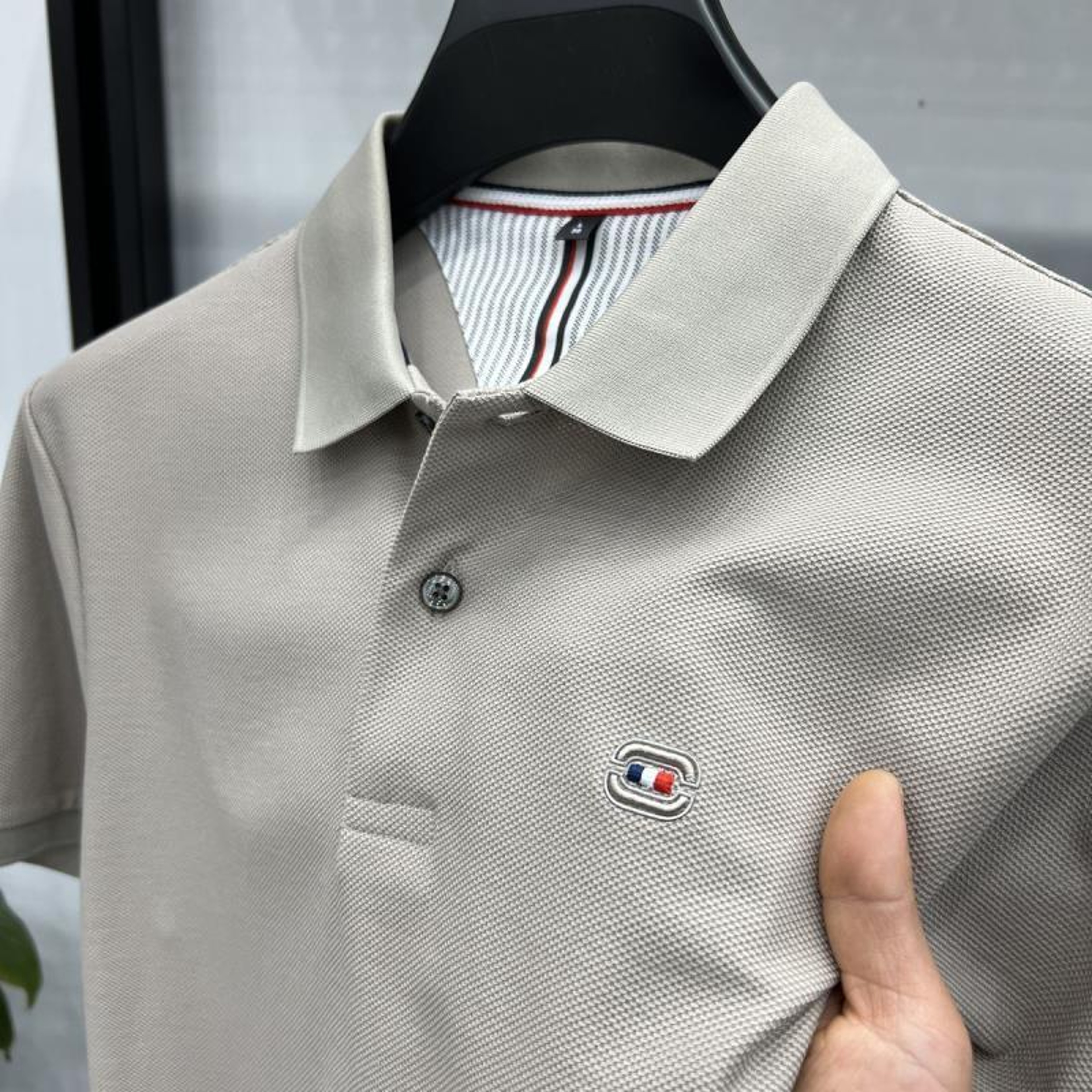 Plus Size Mens Cotton Polo Shirt  Loose Fit Casual Sports Top 0