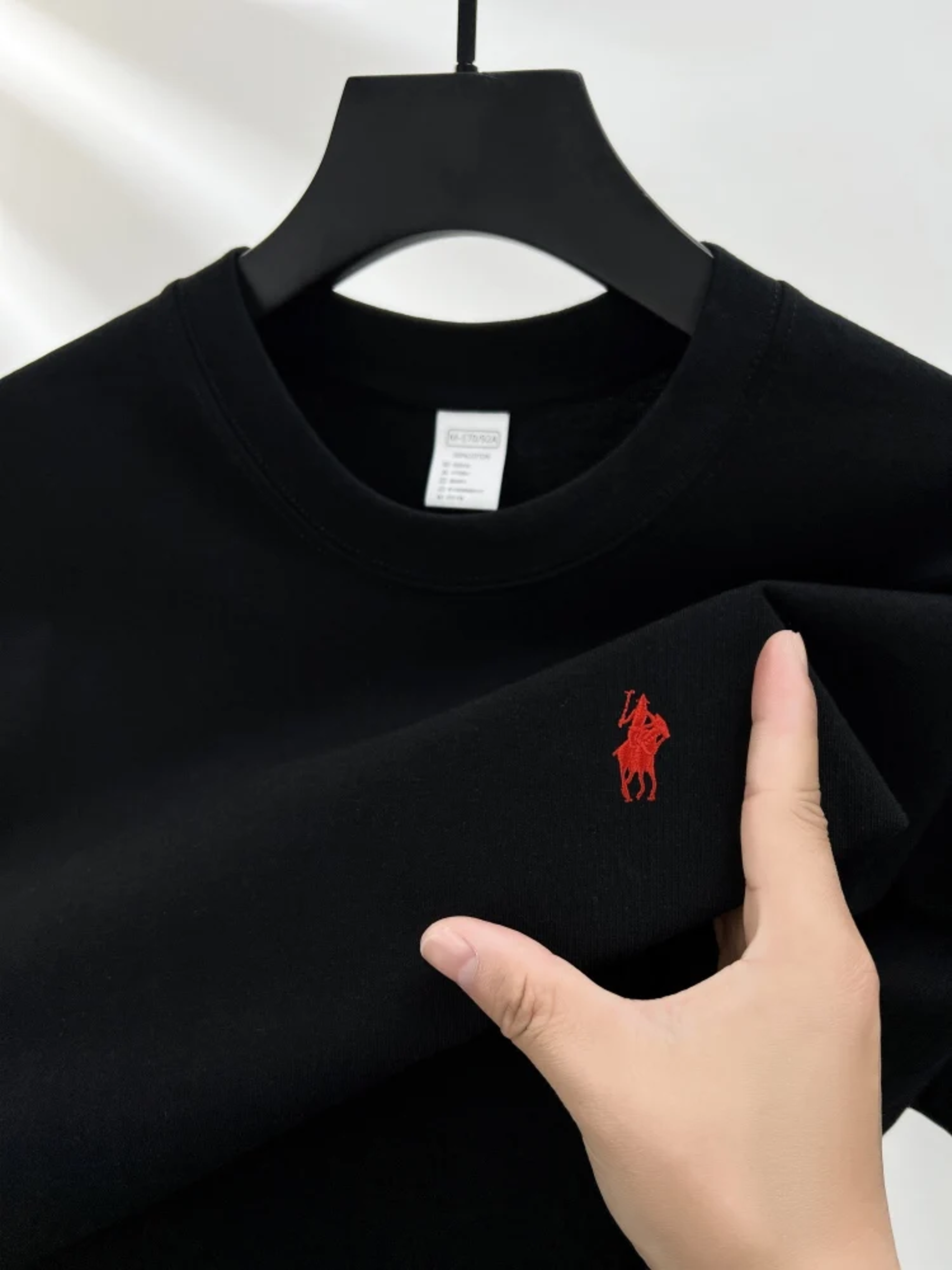 Premium Mens Pure Cotton TShirt Luxury Summer Crewneck Top With Exquisite Pony Embroidery 4