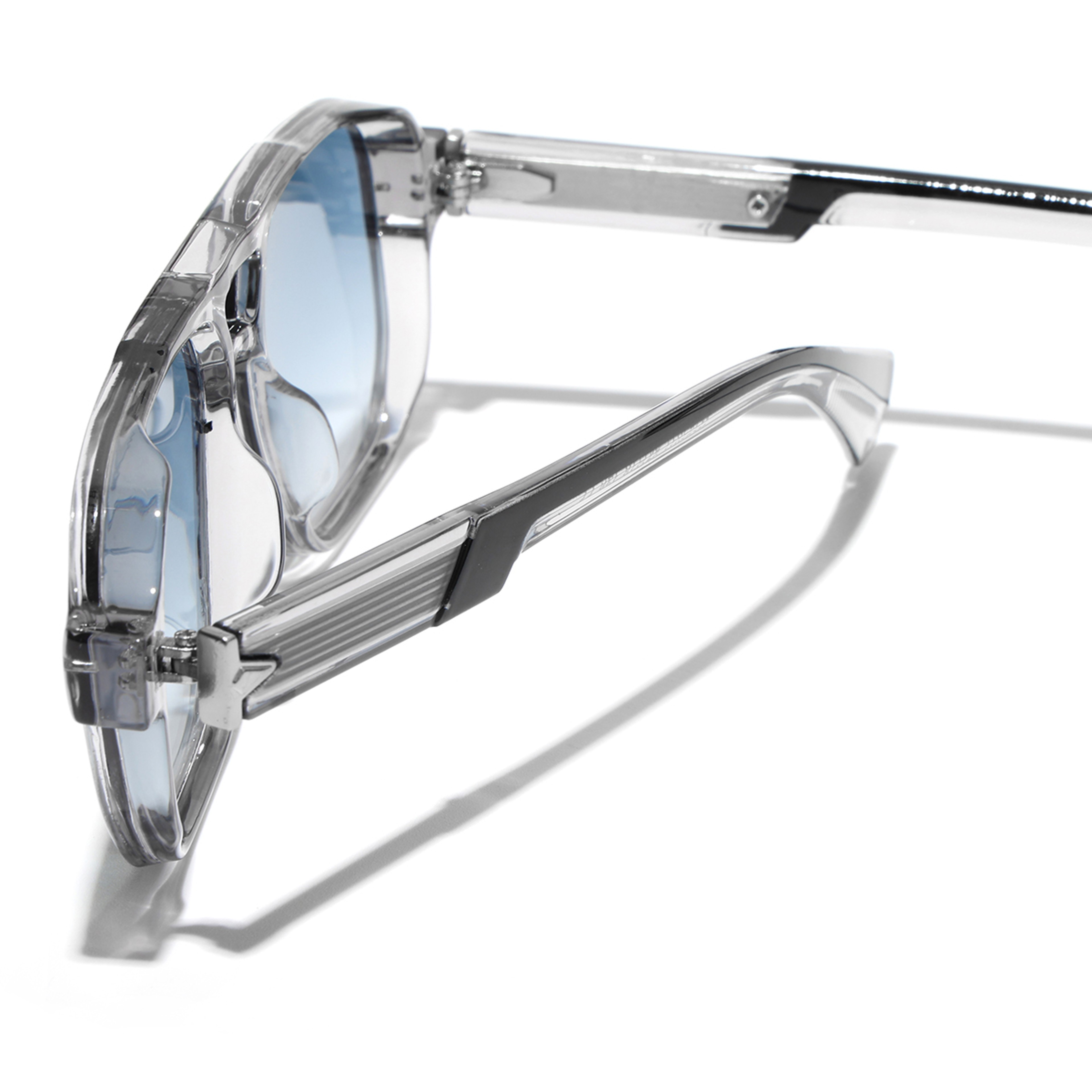 Retro Transparent Frame Sunglasses Luxury Designer Square Shades For Men And Women 2