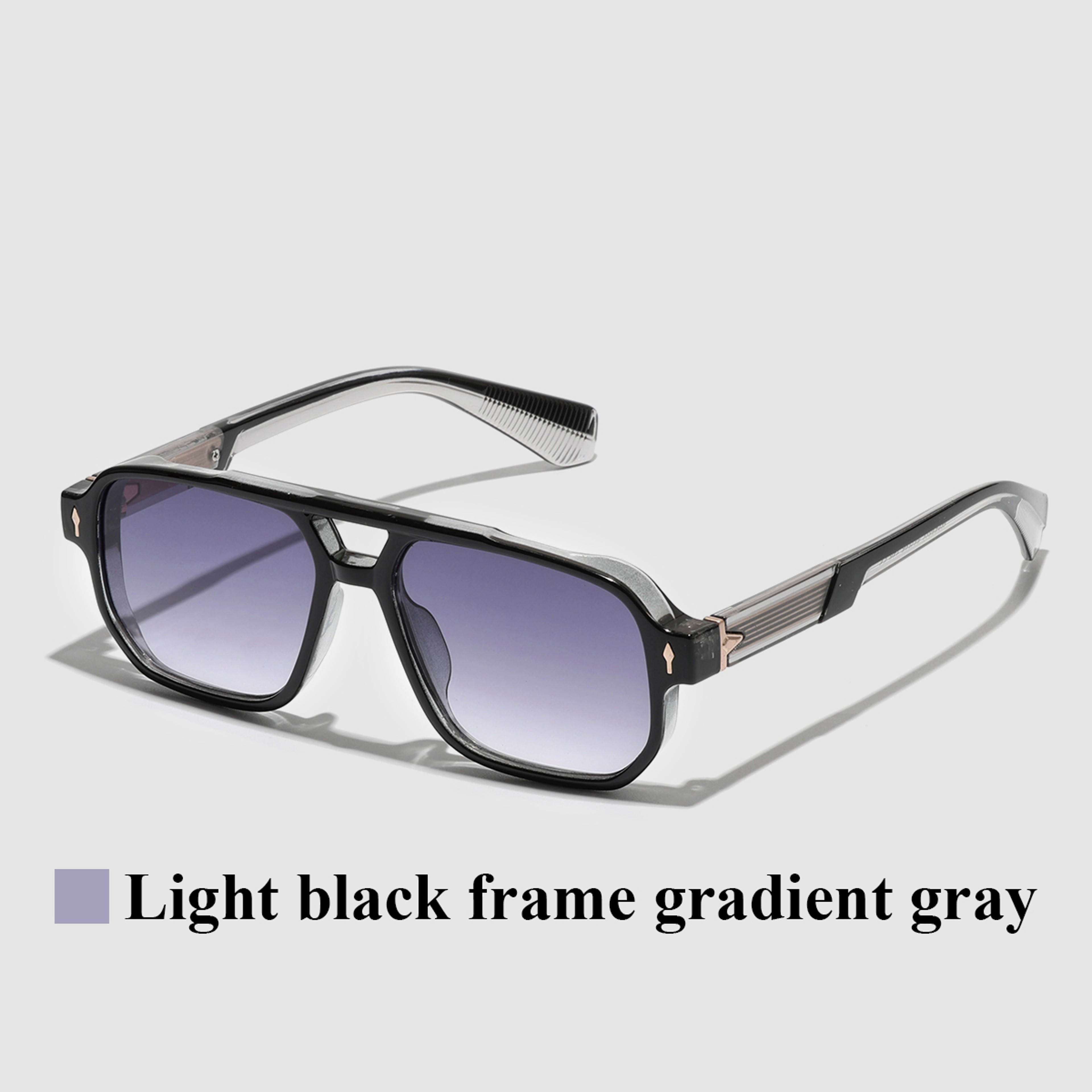 Retro Transparent Frame Sunglasses Luxury Designer Square Shades For Men And Women 4