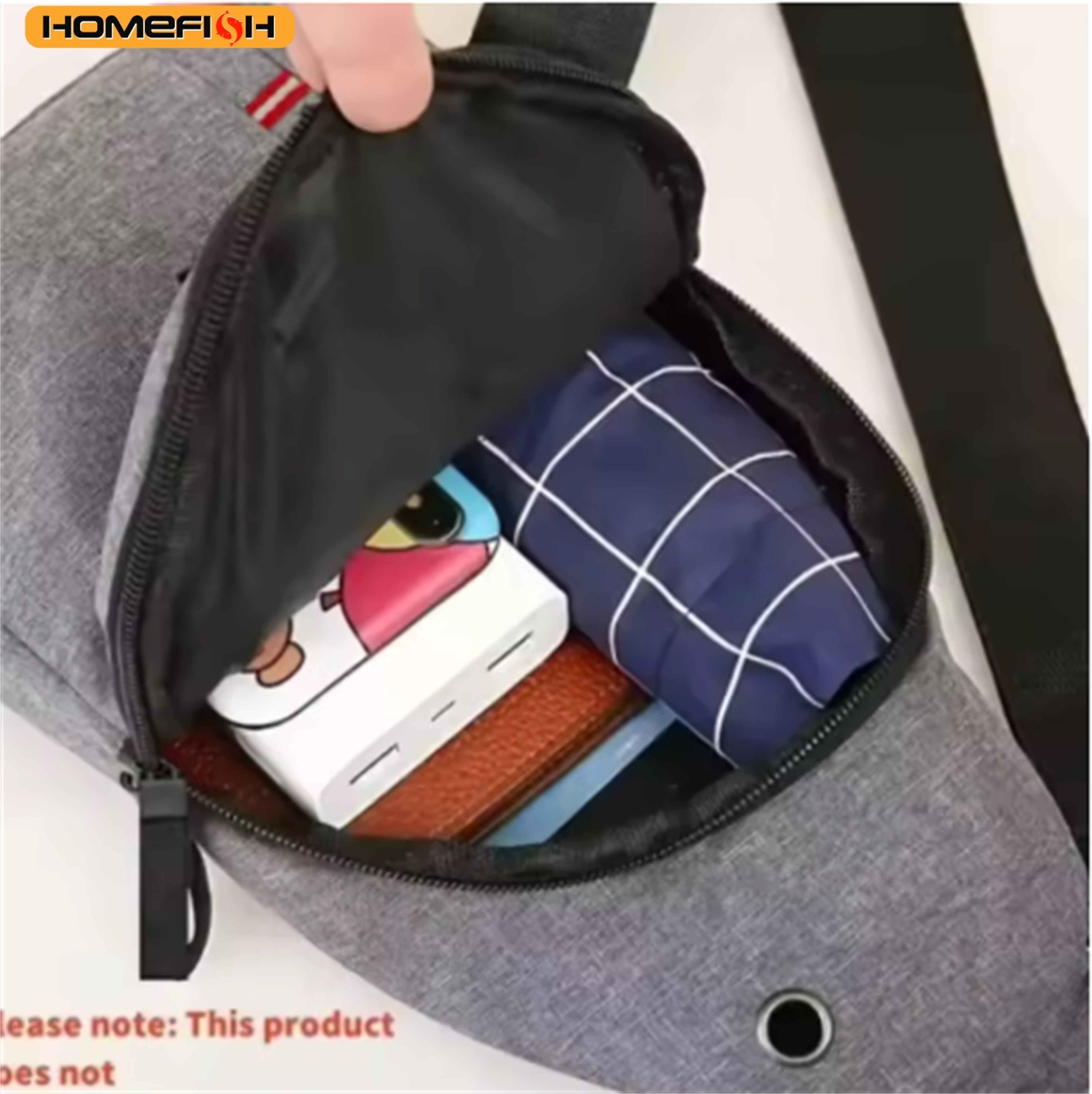 Mens Crossbody Chest Bag High Capacity Outdoor Sports Sling Bag  Casual Daypack 2