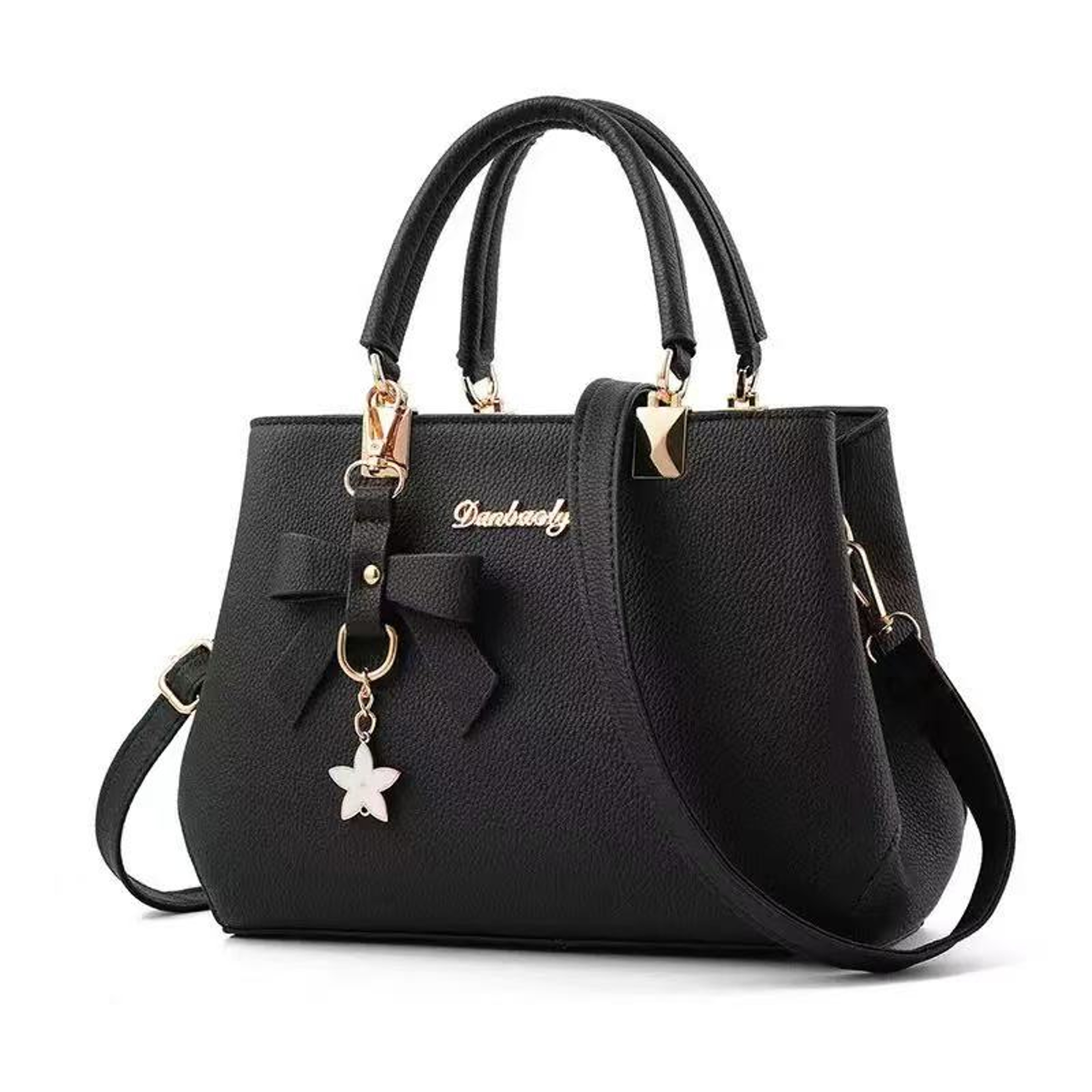 Chic Bow Shoulder Bag Elegant Large Capacity Women Messenger Tote 5