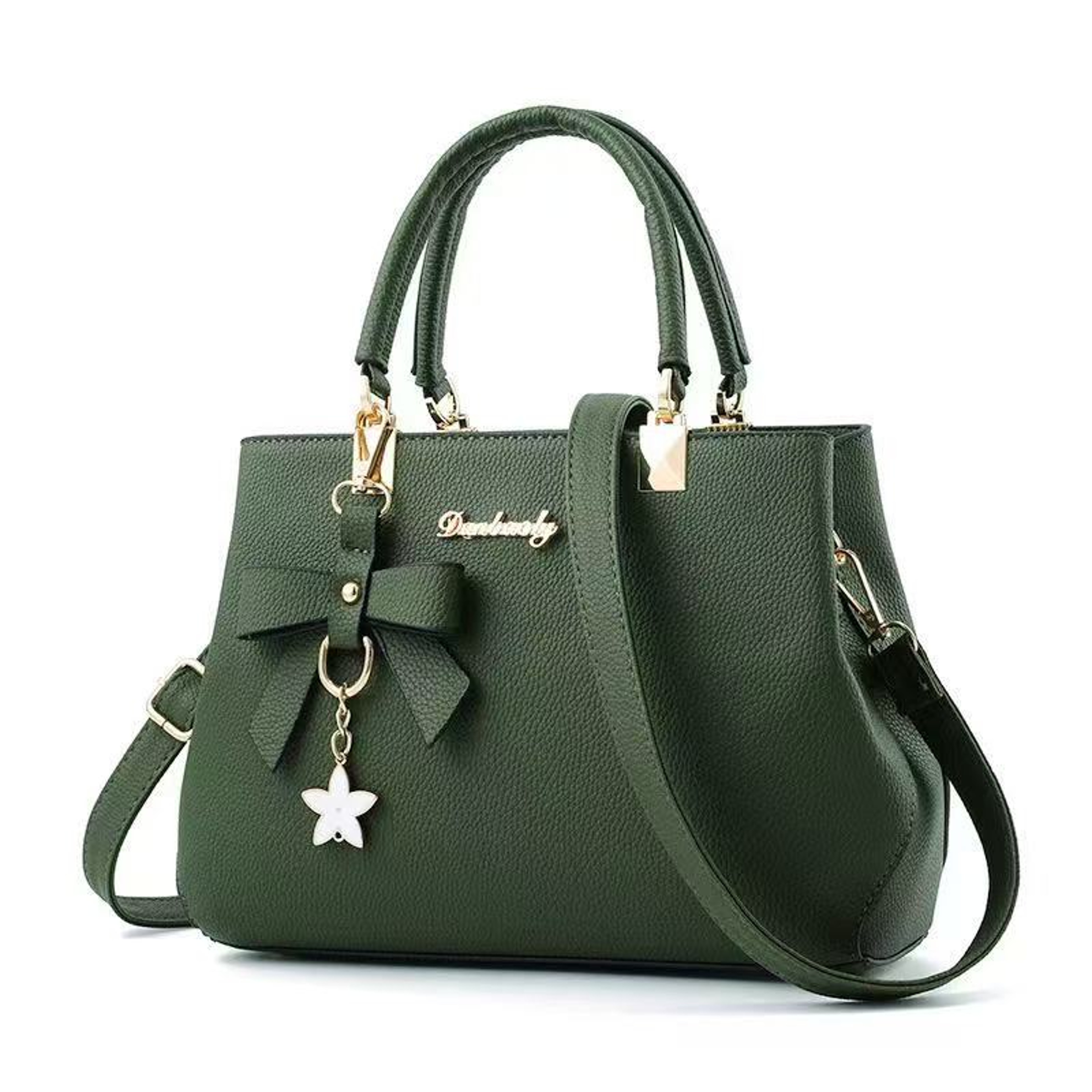 Chic Bow Shoulder Bag Elegant Large Capacity Women Messenger Tote 7