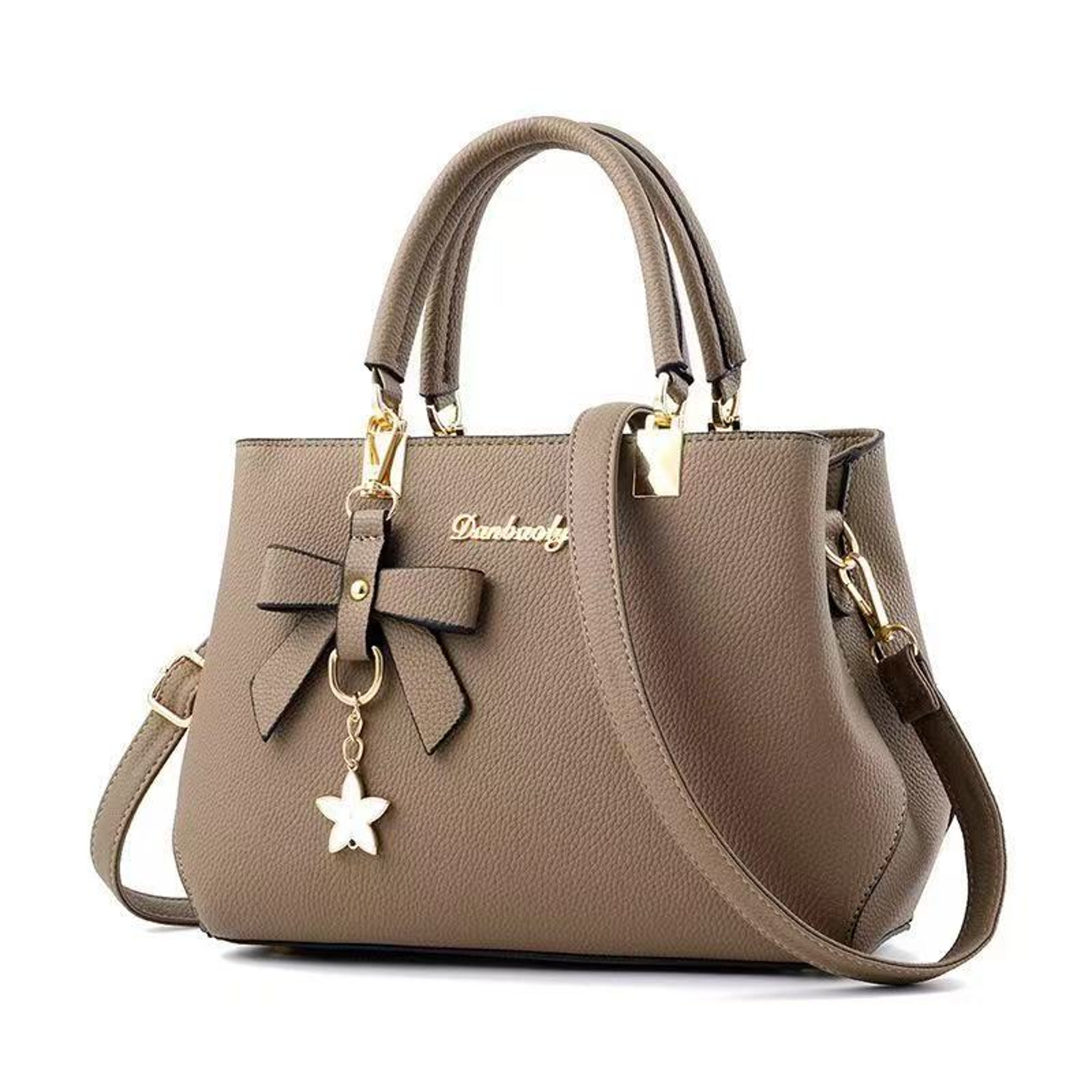 Chic Bow Shoulder Bag Elegant Large Capacity Women Messenger Tote 9