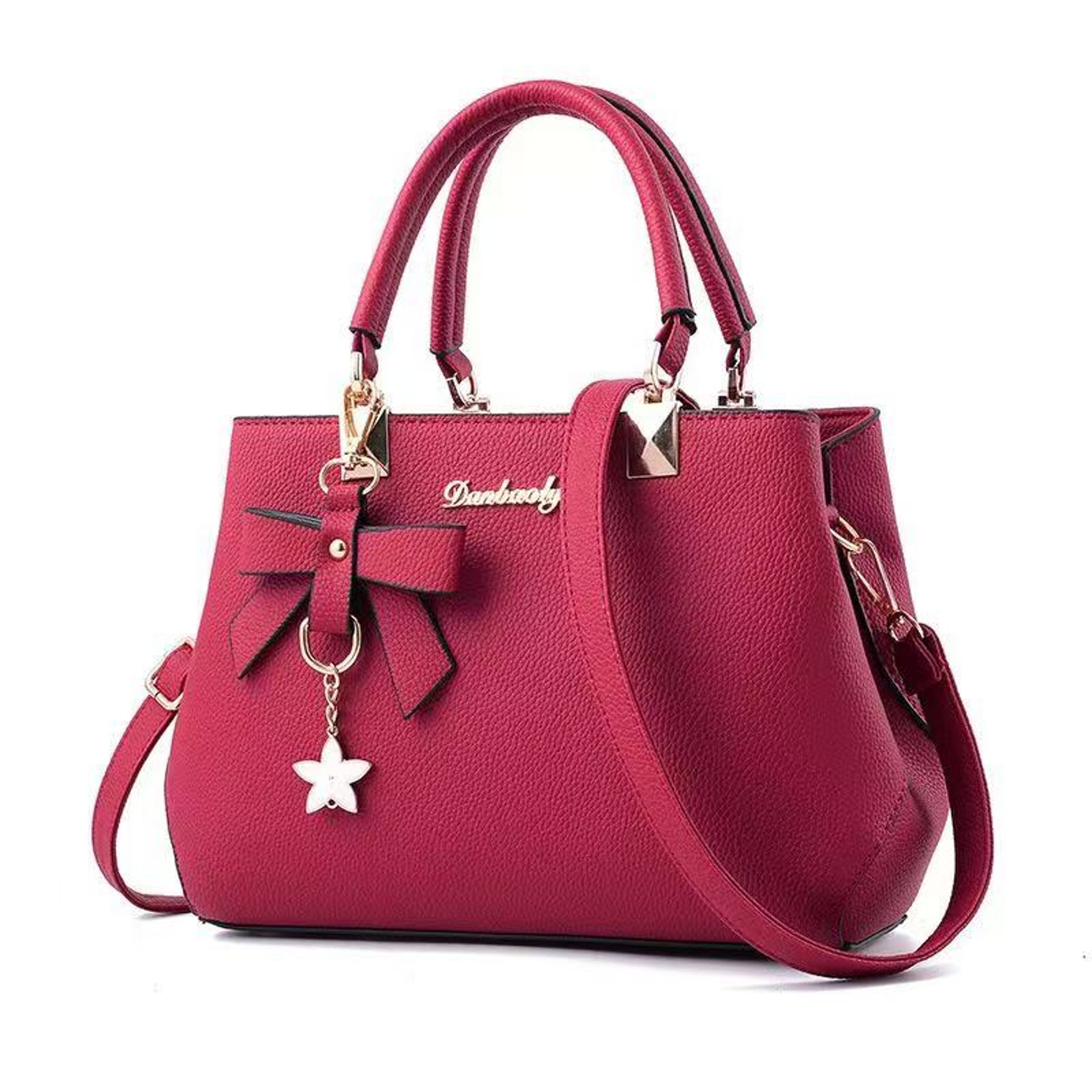 Chic Bow Shoulder Bag Elegant Large Capacity Women Messenger Tote 10
