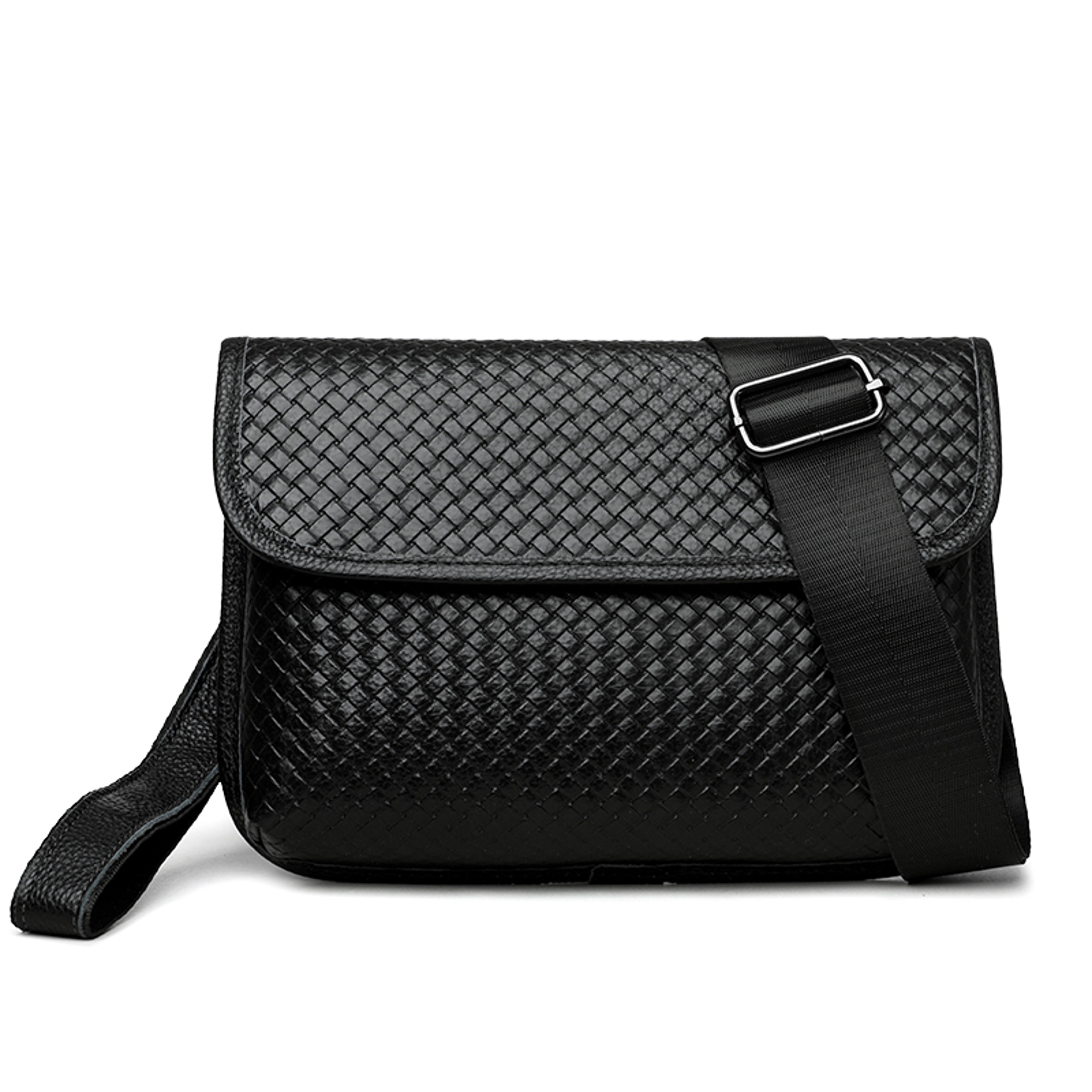 Luxury Men's Leather Crossbody Bag Designer Sling Messenger Bag – view 7