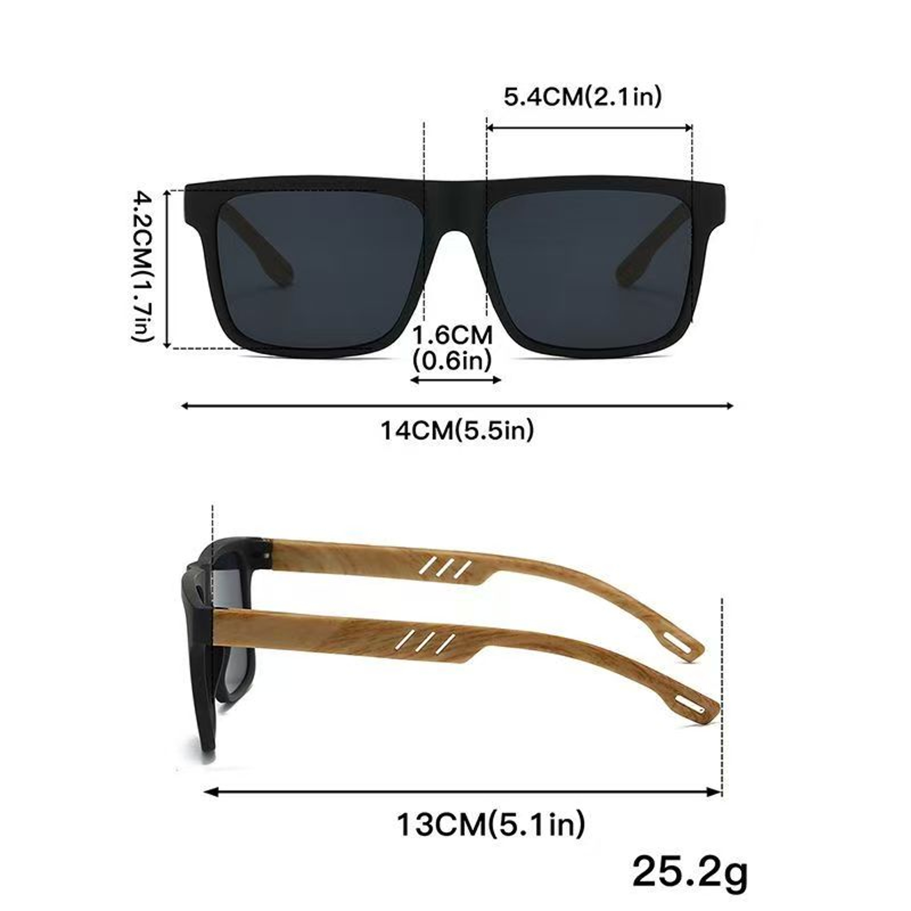 Ravenisa Vintage Square Frame Sunglasses Designer Eyewear for Men and Women – view 6