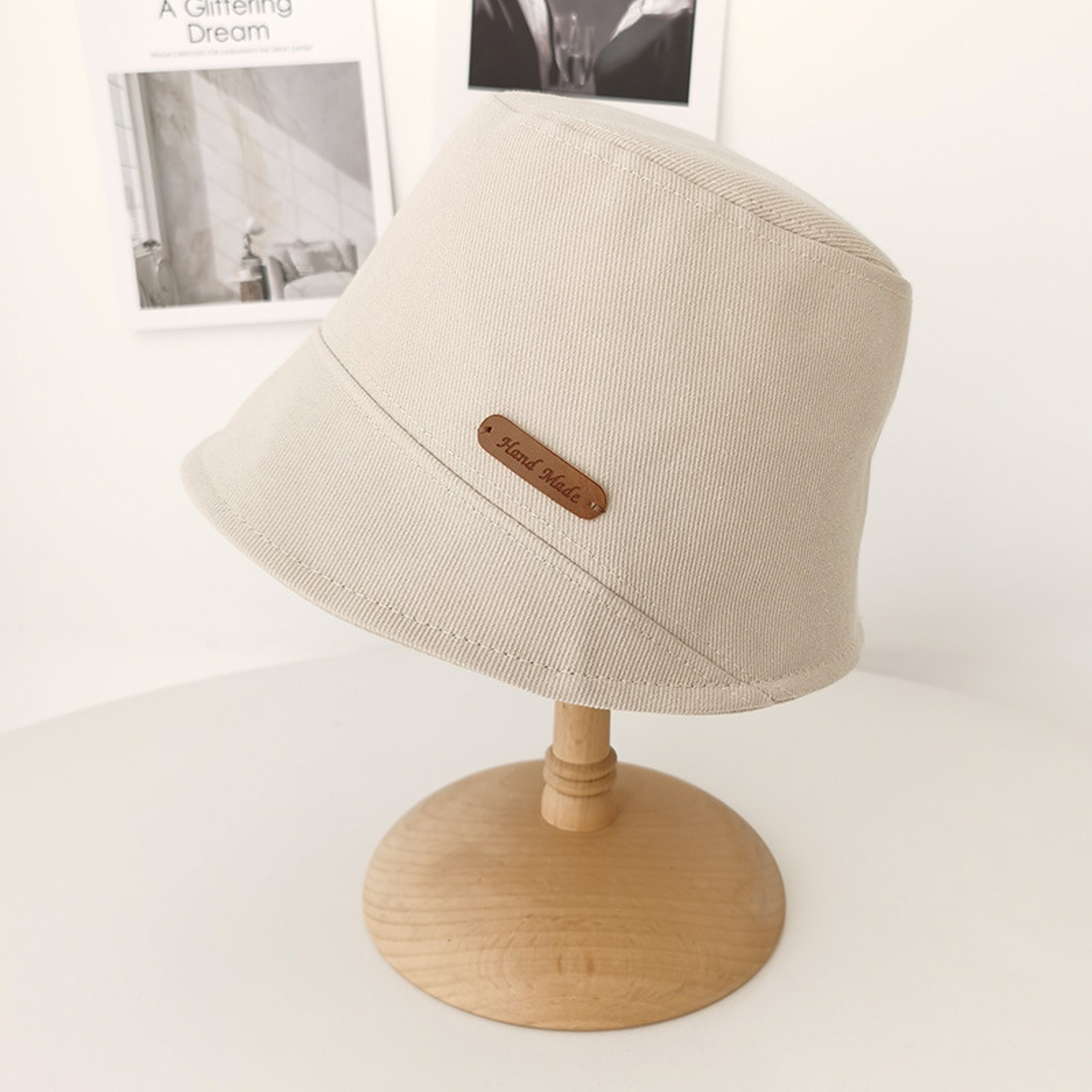 Japanese Foldable Cotton Bucket Hat Wide Brim Sun Protect Basin Cap 2