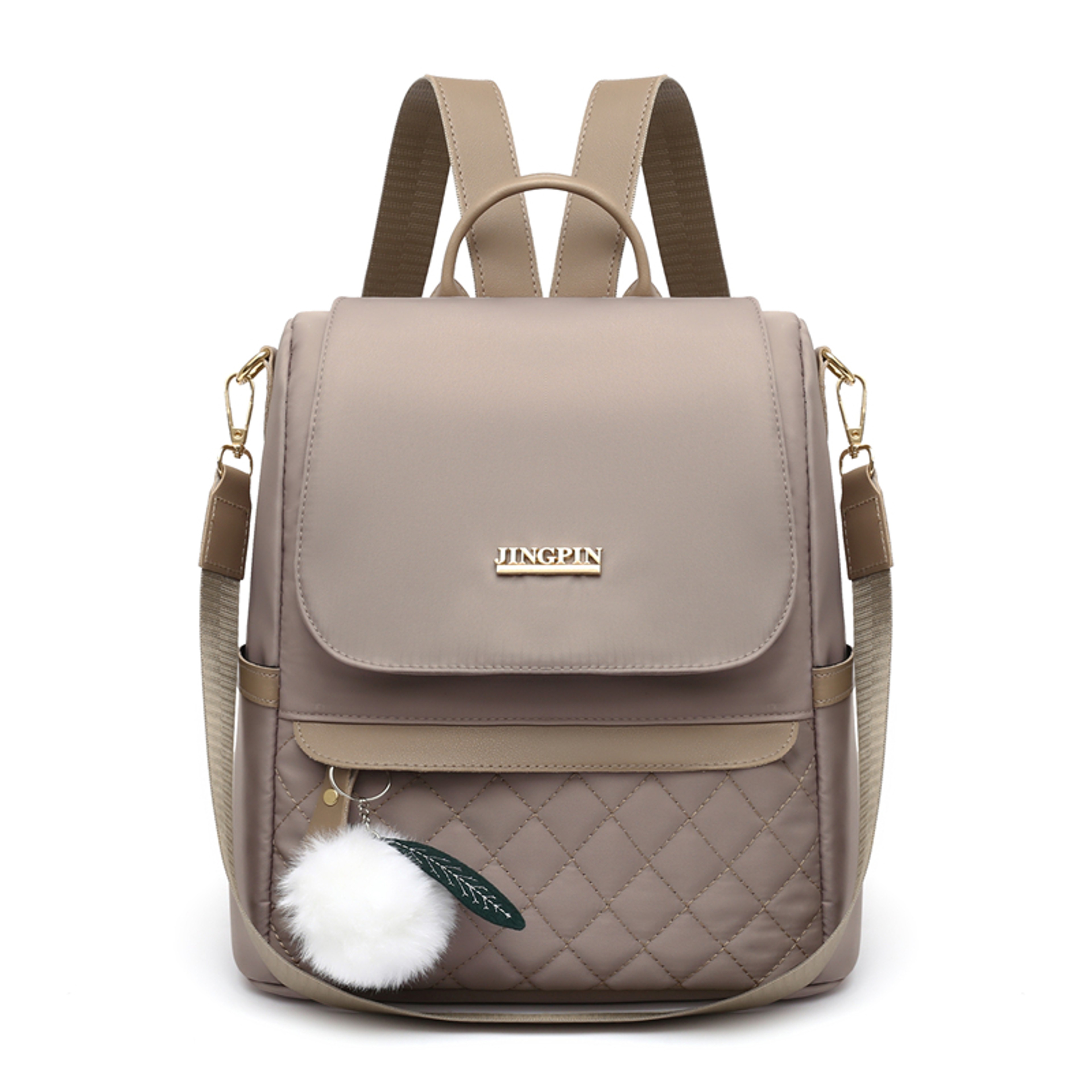 Aura Convertible Leather Backpack - Stylish Women's Backpack and Convertible Shoulder Bag for Travel & Work – view 8