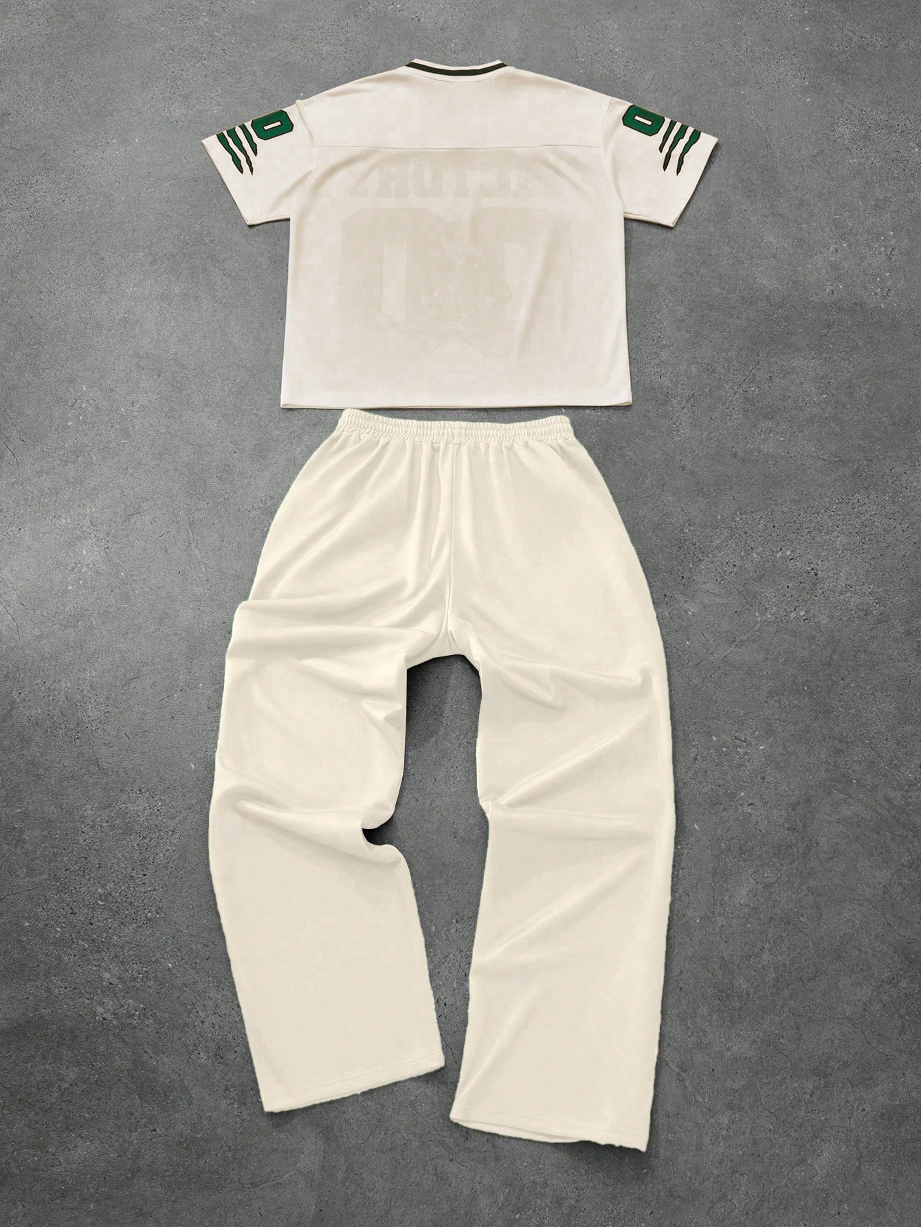 Casual Tracksuit Unisex Quick Dry Summer Set With Letter Print 3