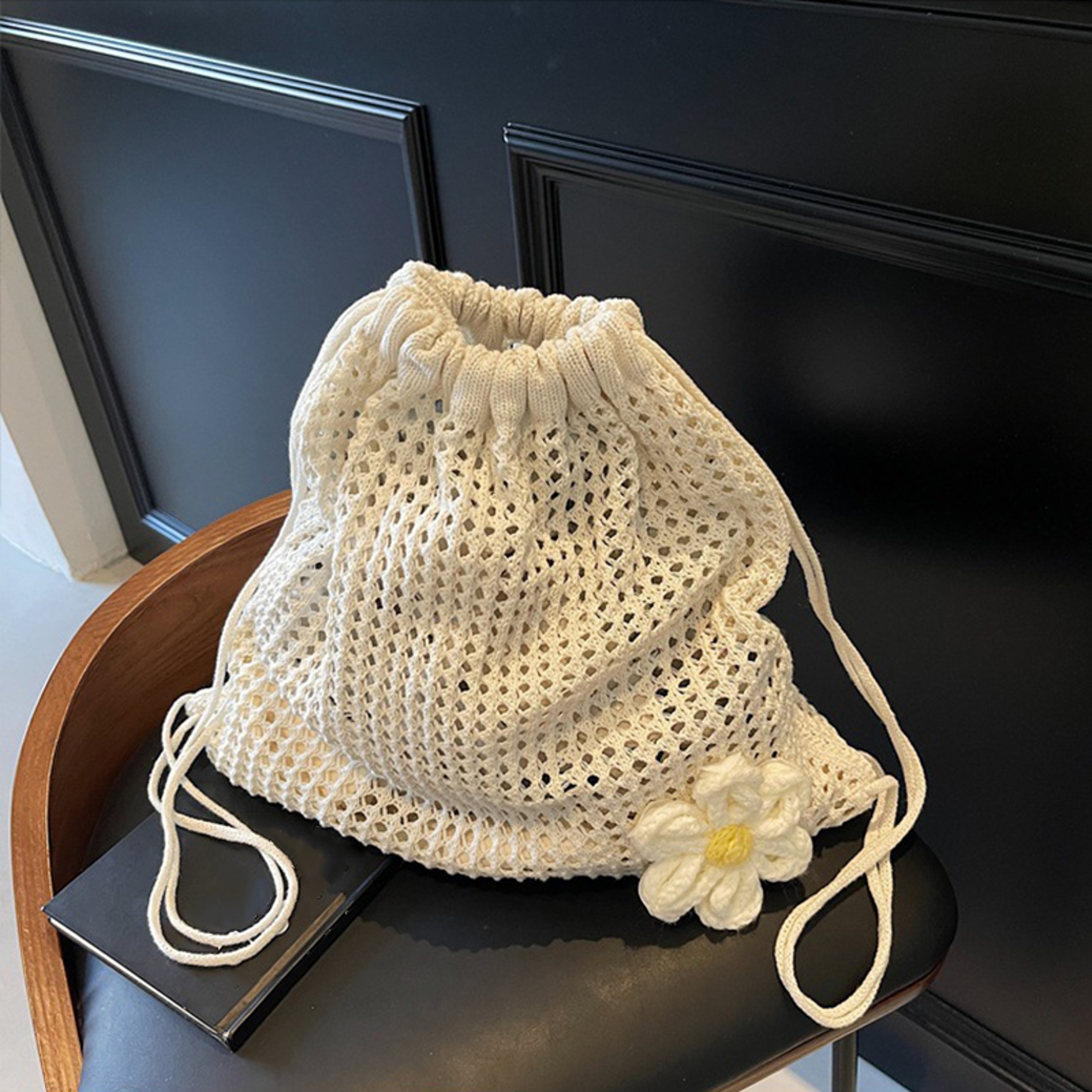 Bohemian Crochet Beach Tote Bag – view 8