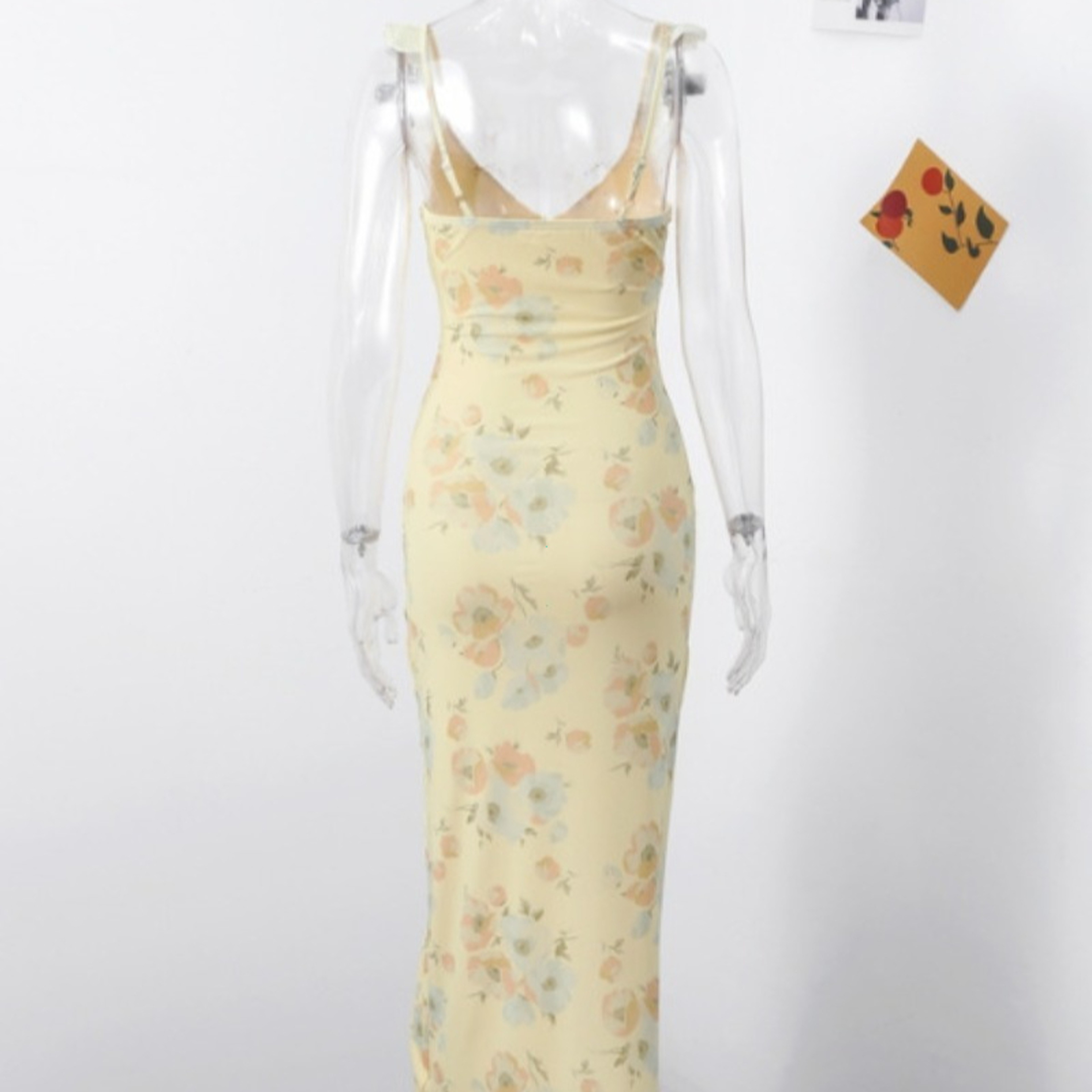 Floral Backless Beach Vacation Dress 3