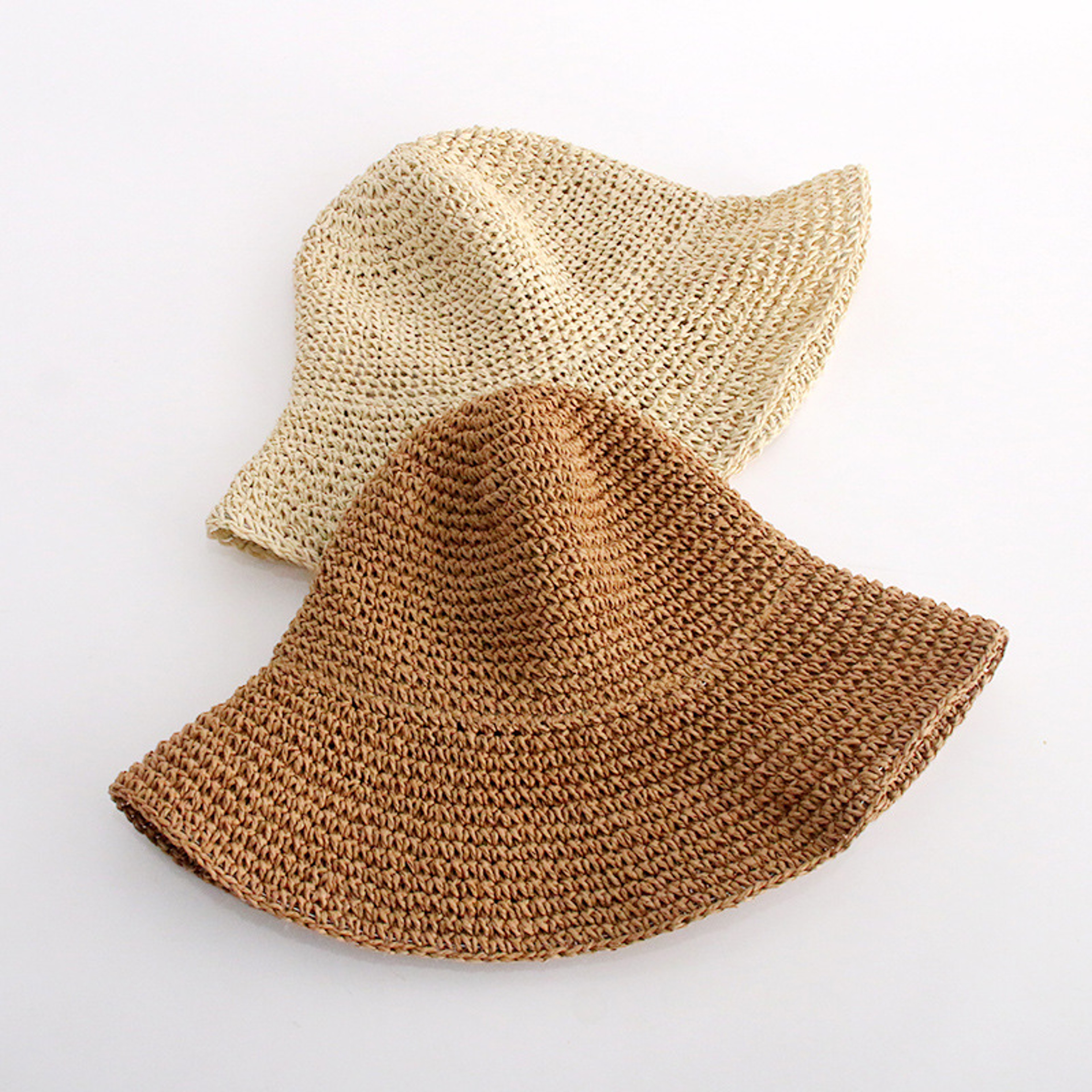 Handmade Foldable Straw Sun Hat With Wide Brim For Women 1