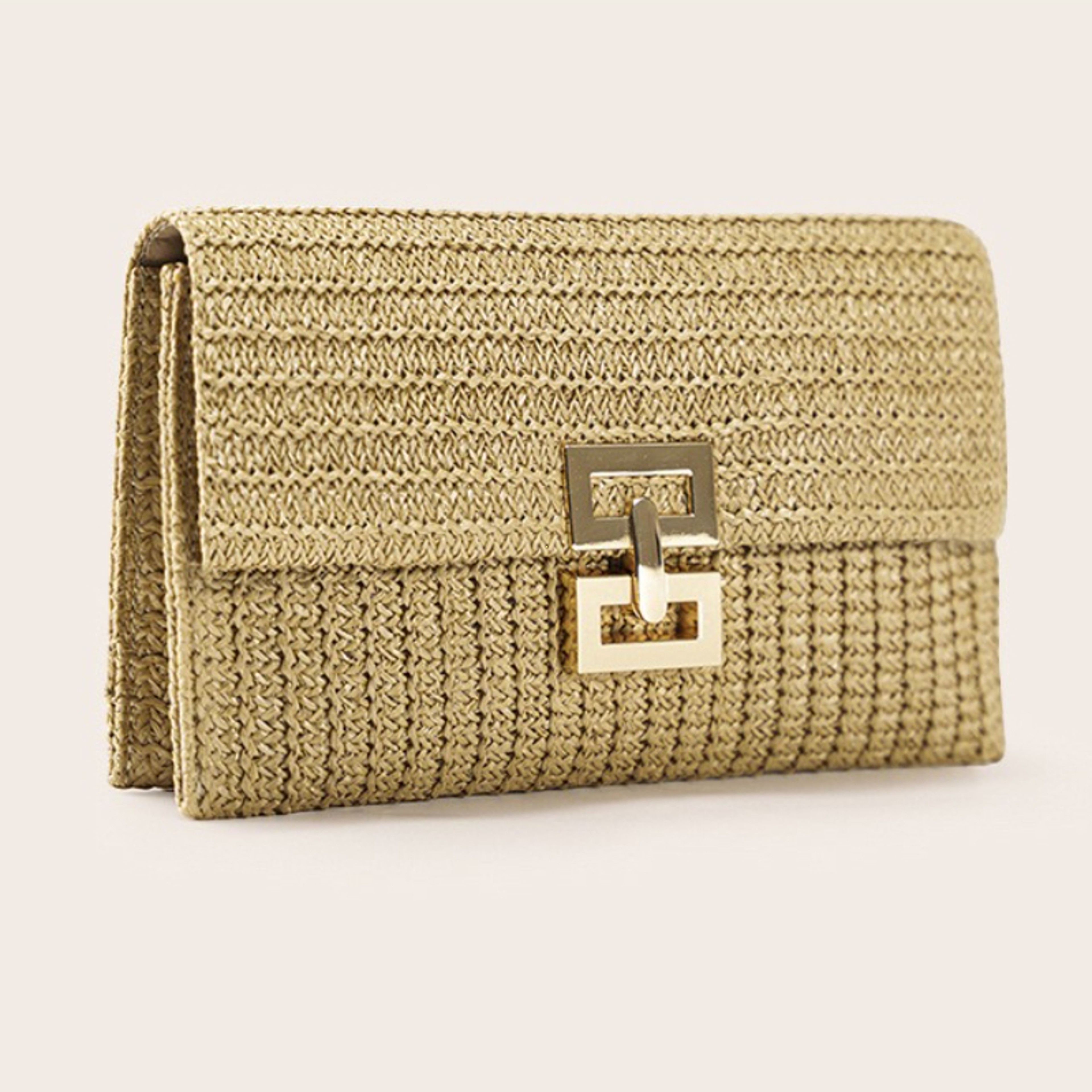 Summer Elegance Raffia Crochet Beach Clutch and Evening Handbag – view 1