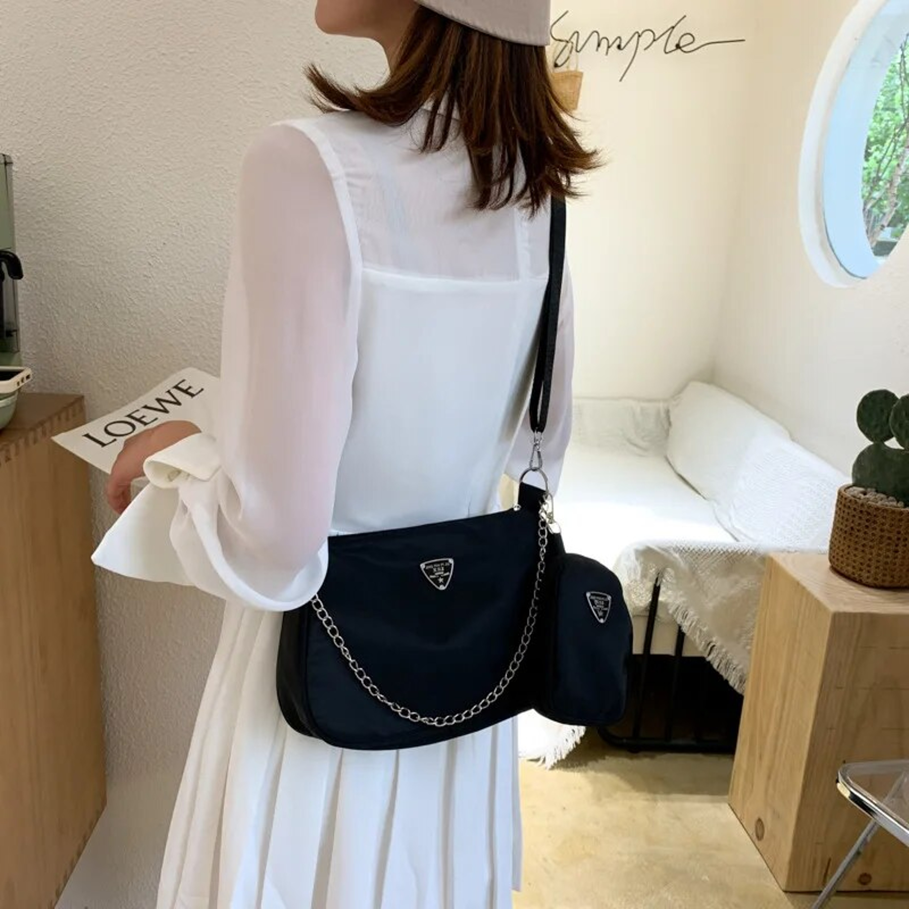 Everyday Nylon Crossbody Bag Trendy Casual Underarm Shoulder Purse For Women And Students 4