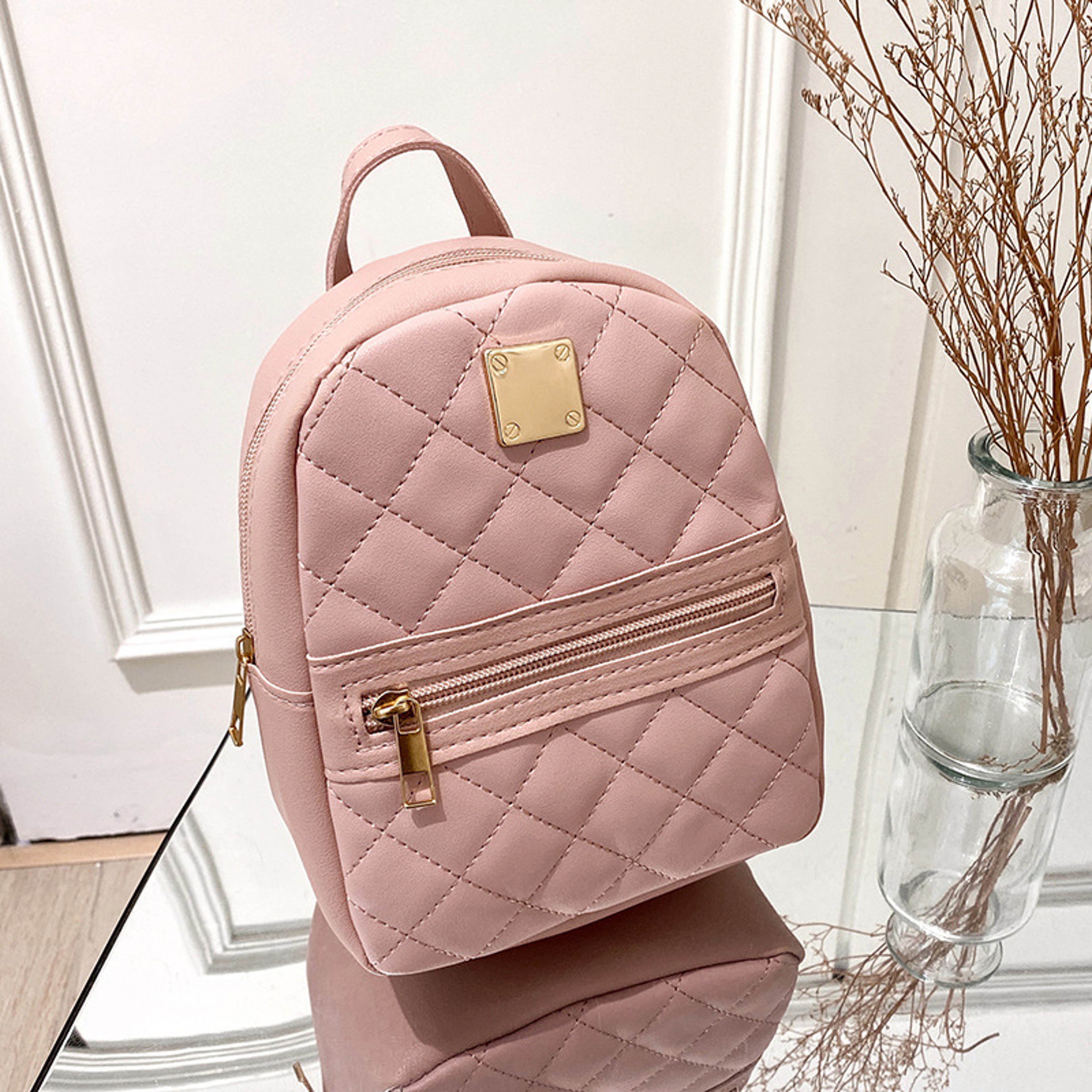 Elegant Embroidered Floral Backpack For Women Stylish Korean Fashion Daypack For Travel And Daily U 2