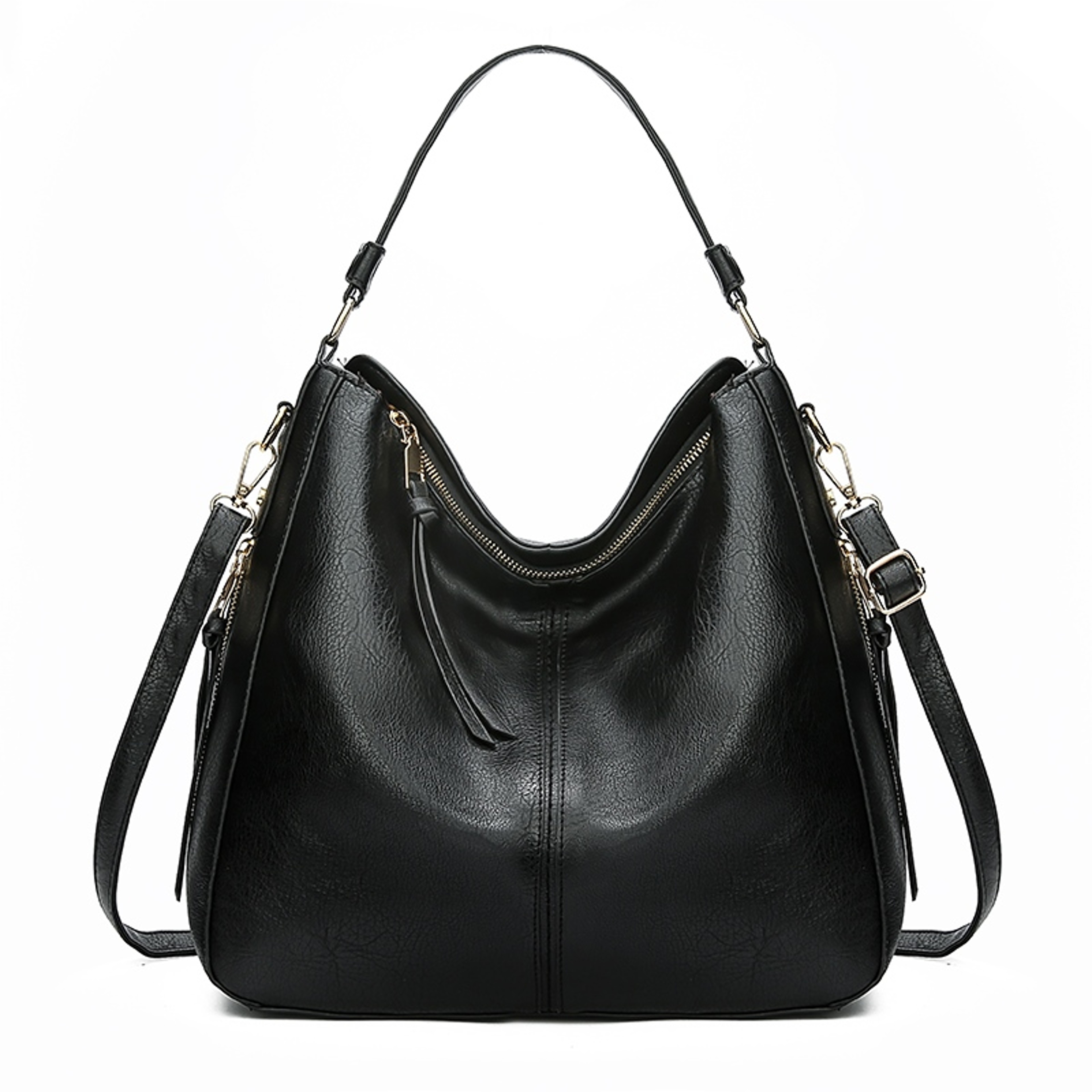 Vintage Leather Hobo Bag Large Capacity Tote Bag for Women – view 9