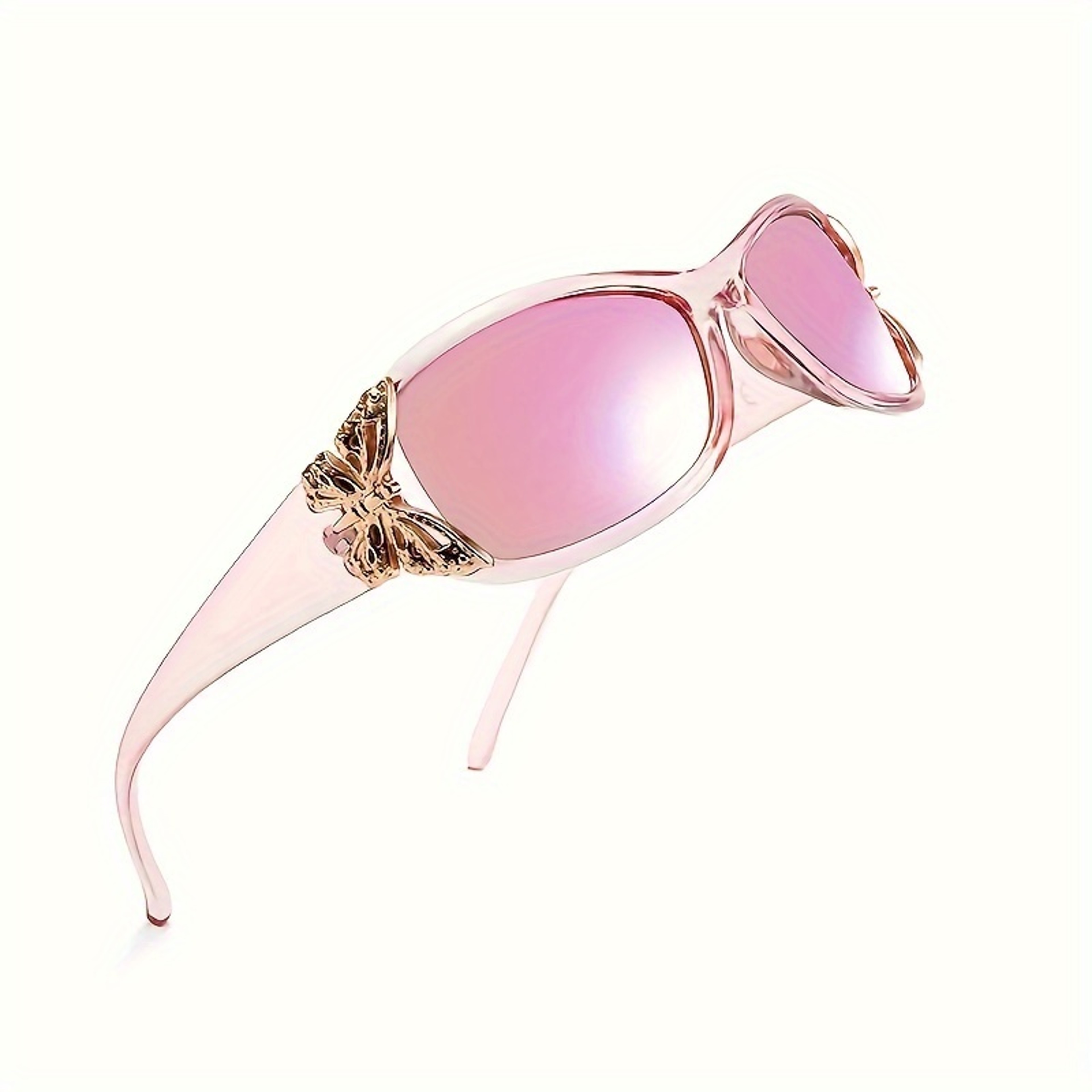 Aura Retro Butterfly Wrap Around Sunglasses – view 1