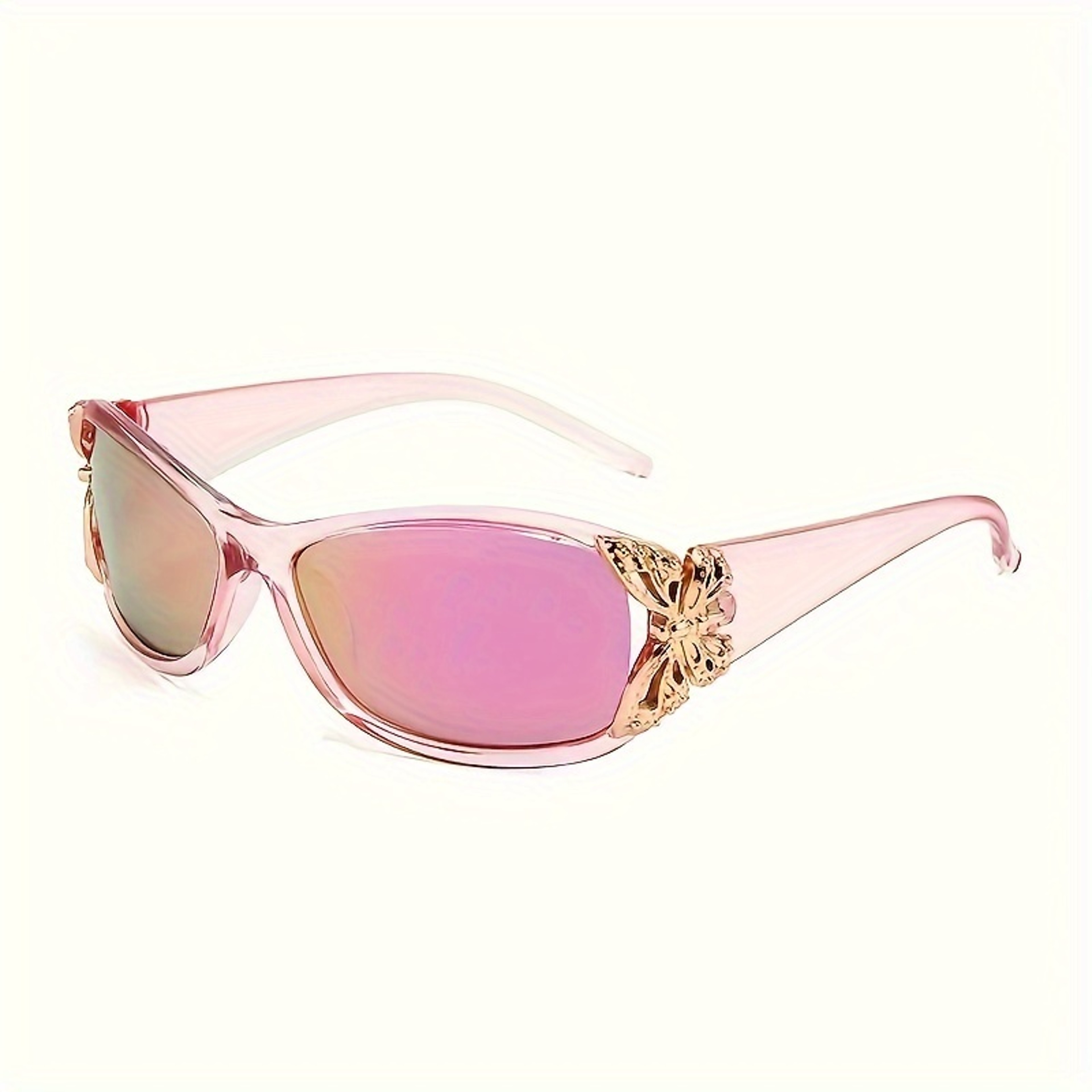 Aura Retro Butterfly Wrap Around Sunglasses – view 7