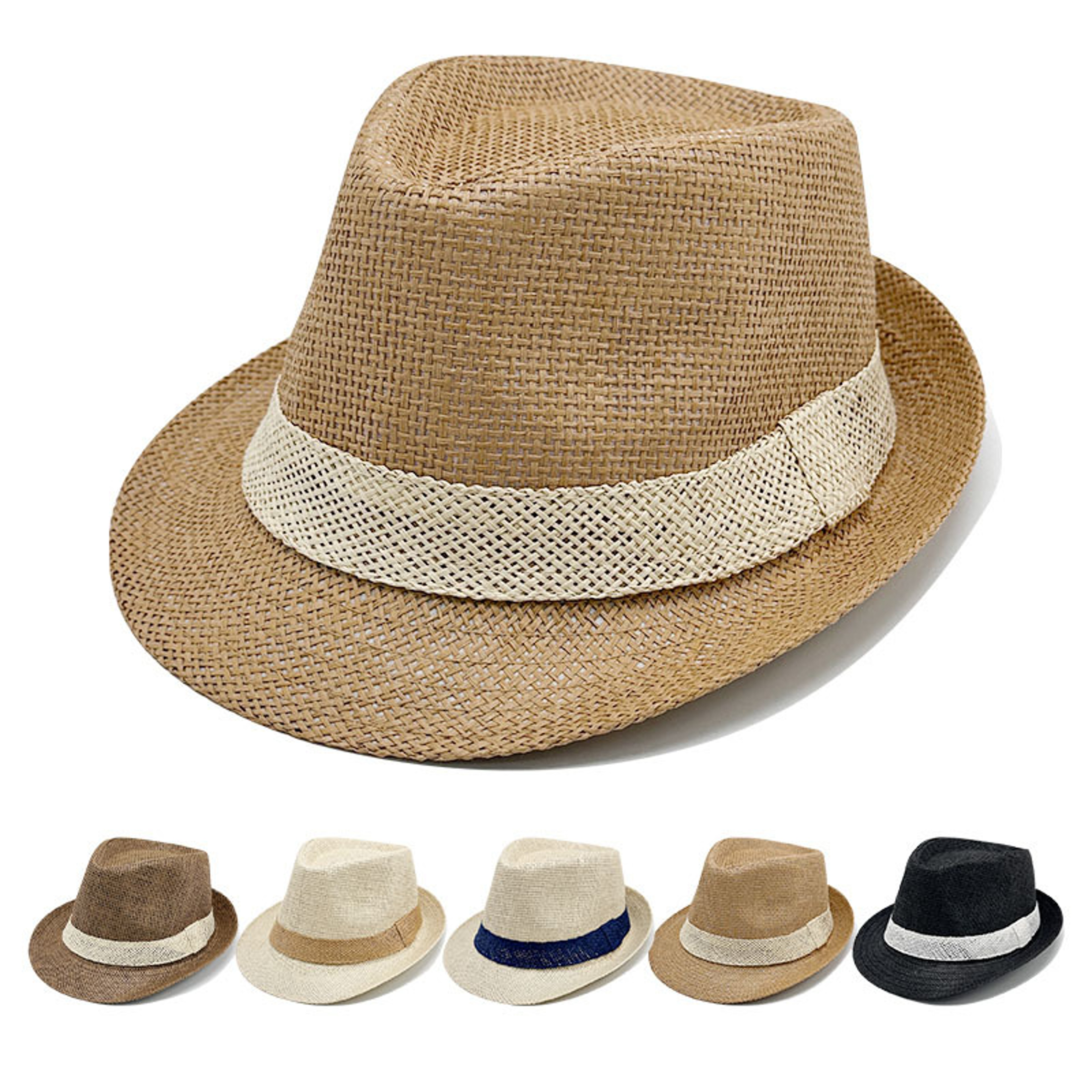 Packable Straw Sun Hat: Wide Brim Breathable Cowboy & Jazz Beach Cap for Men and Women – view 2