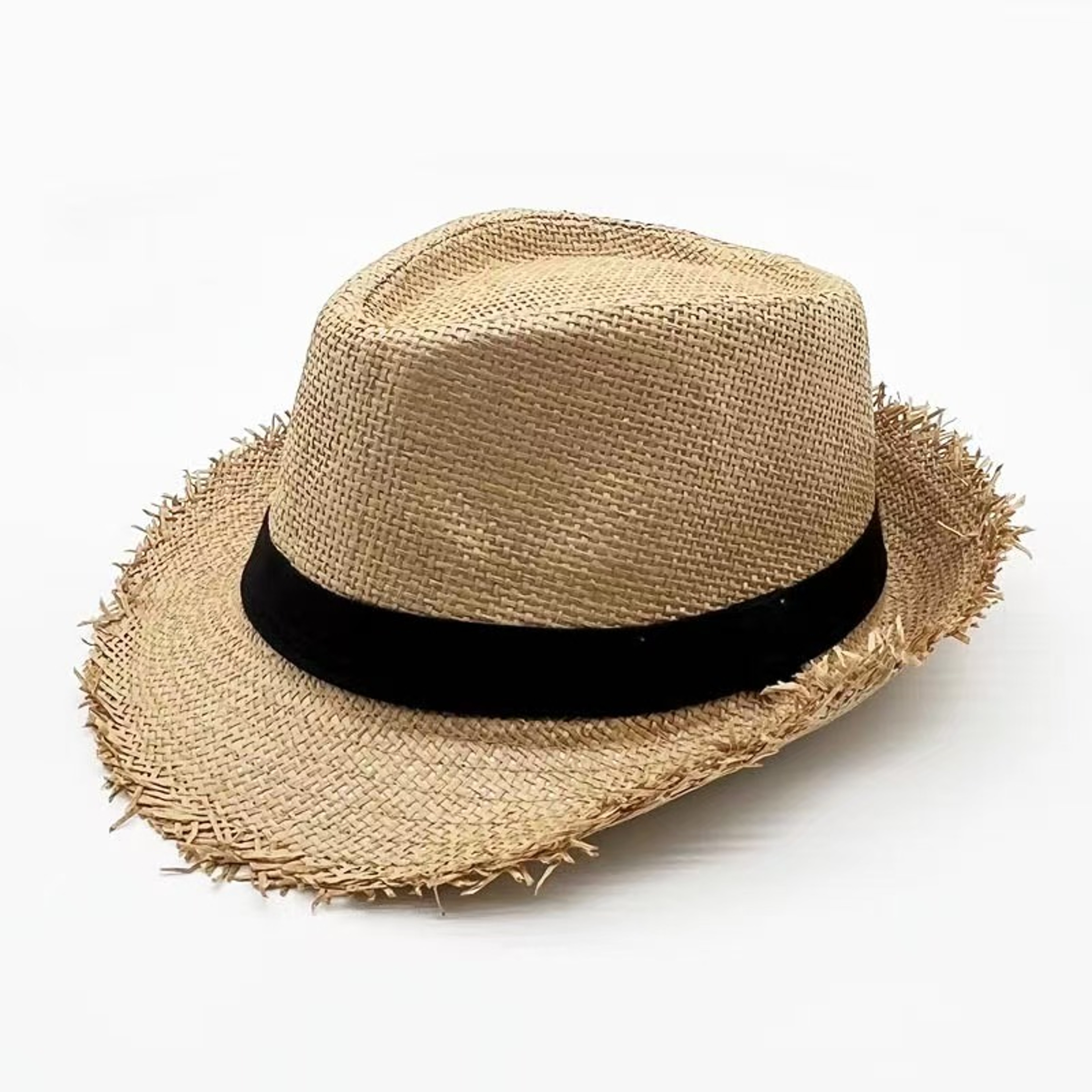 Packable Straw Sun Hat: Wide Brim Breathable Cowboy & Jazz Beach Cap for Men and Women – view 15