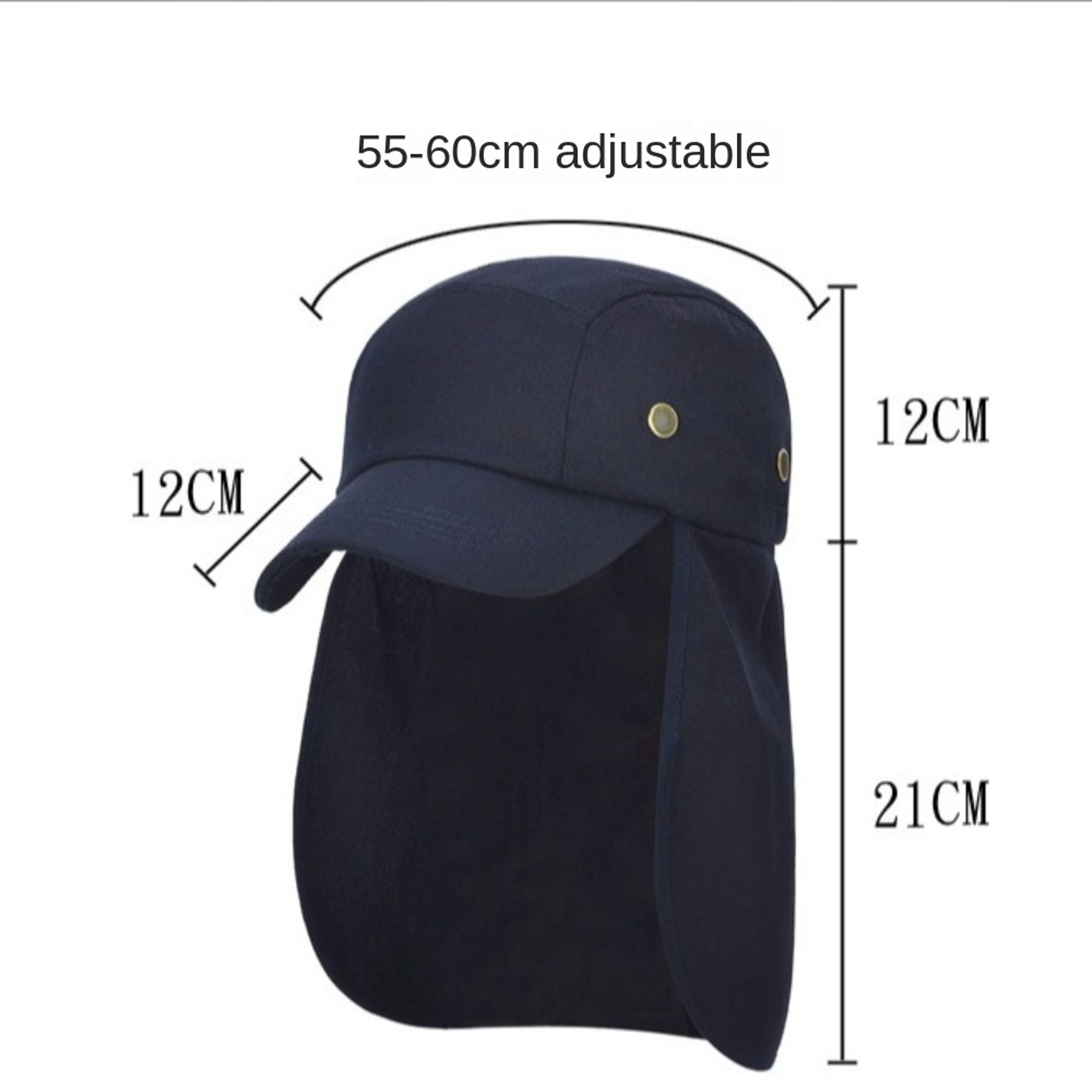 SolShield UV Protection Sun Hat with Neck Flap for Outdoor Fishing and Hiking – view 6