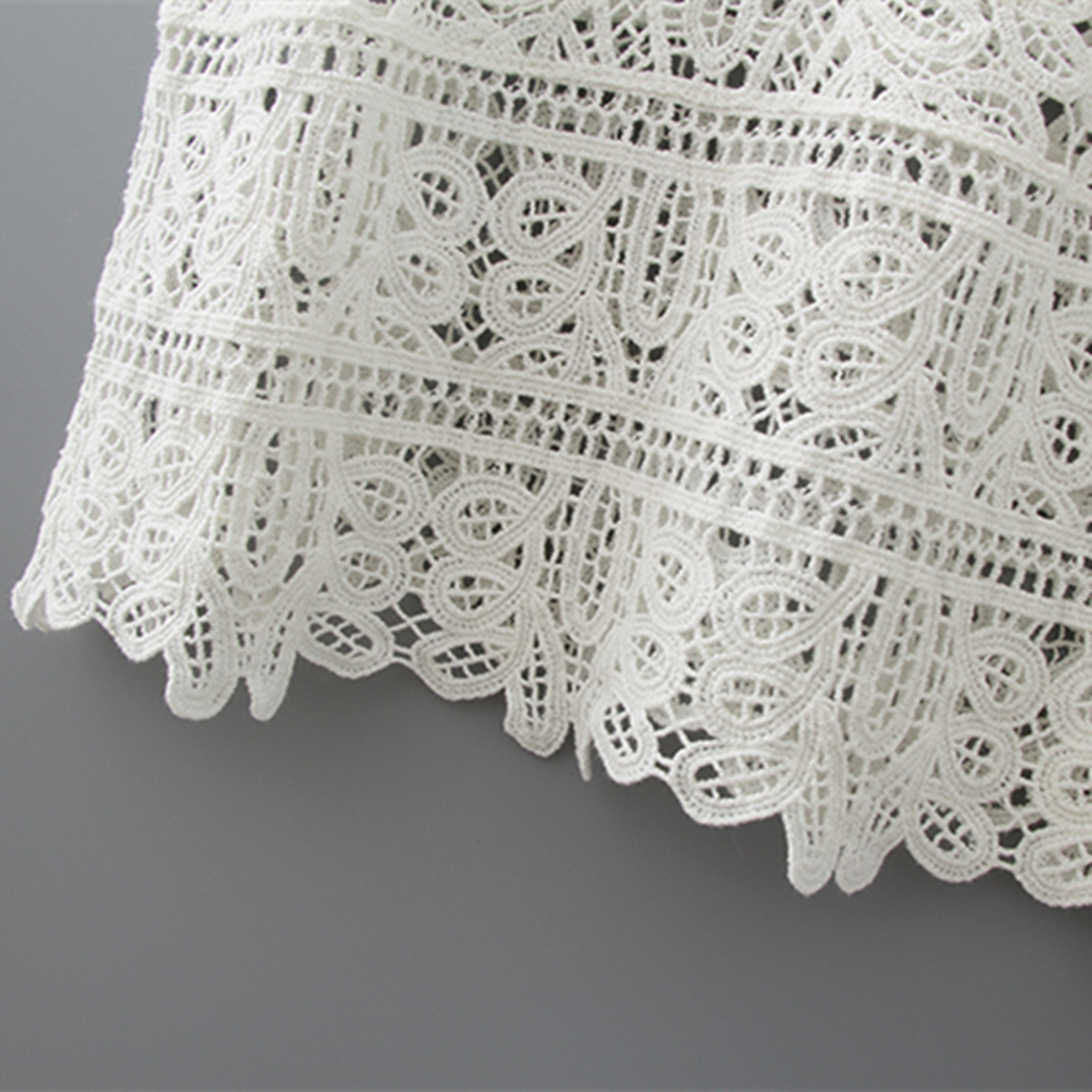 Boho Chic Cotton Crochet Tank Top Vintage Backless Knit Crop Vest – view 6