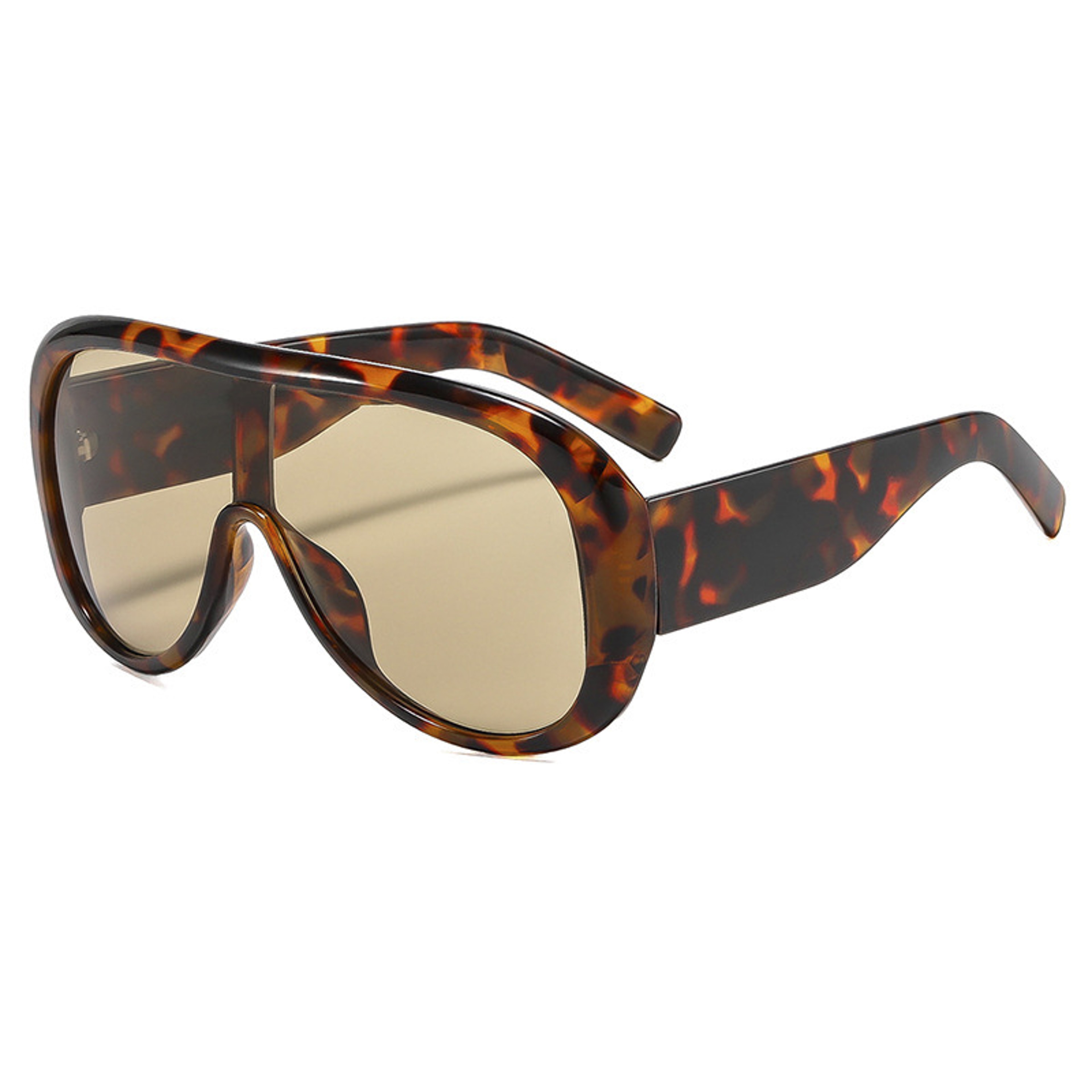 Oversized Pilot Sunglasses Luxury Gradient One Piece Fashion Shades For Women 7