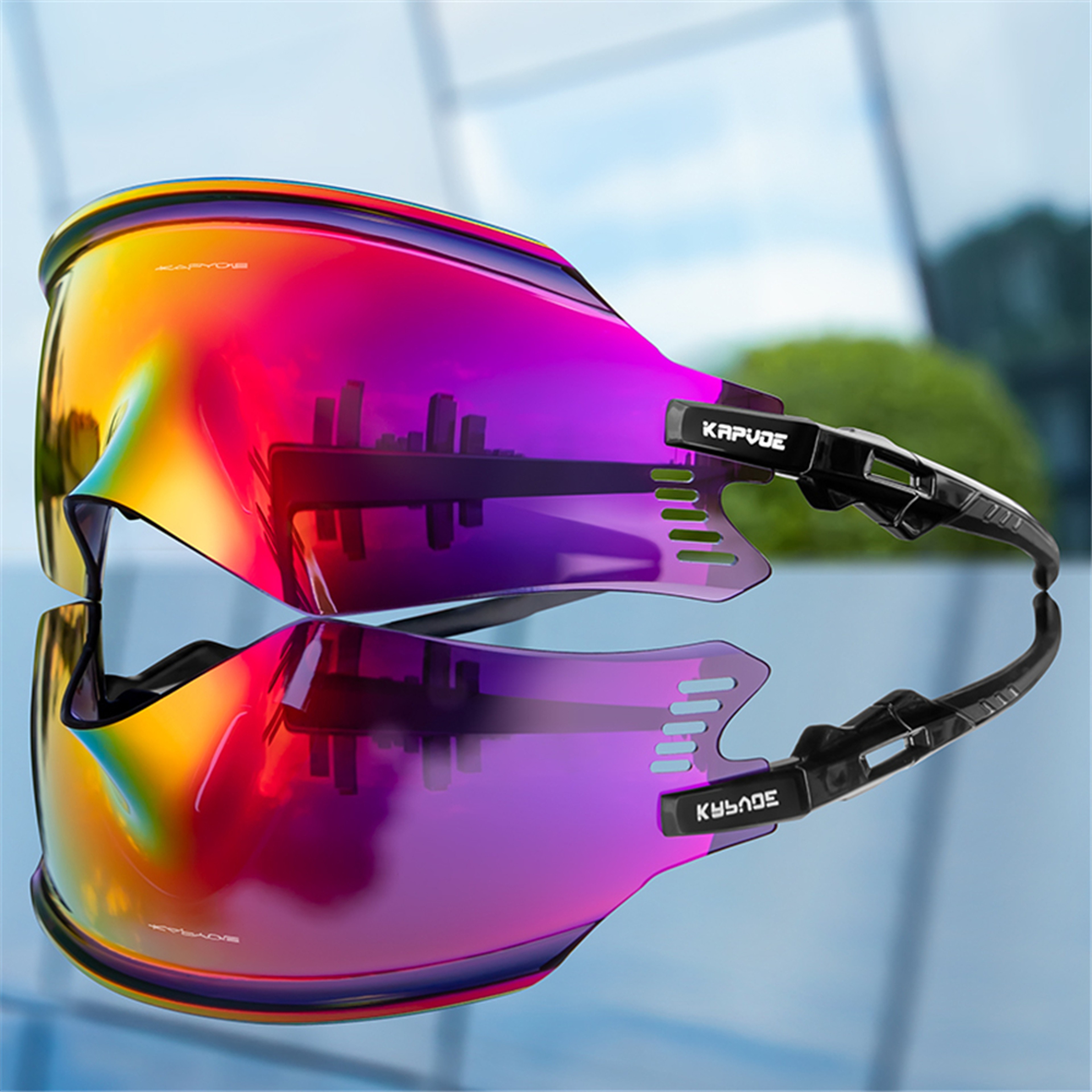 Kapvoe UltraLight Polarized Sports Sunglasses And AntiFog Ski Goggles 7