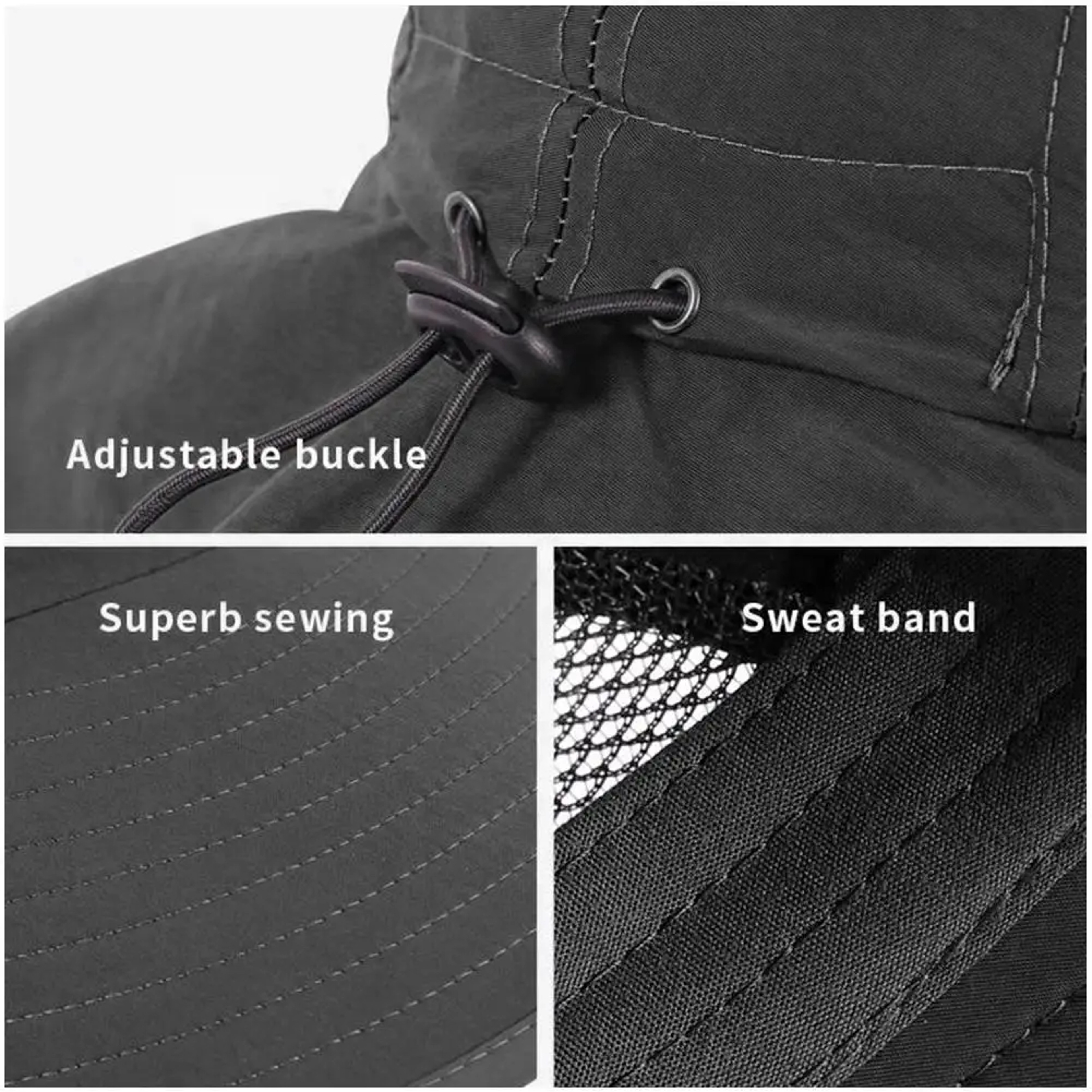 Explorer UPF Wide Brim Sun Hat with Neck Flap for Men and Women – view 6