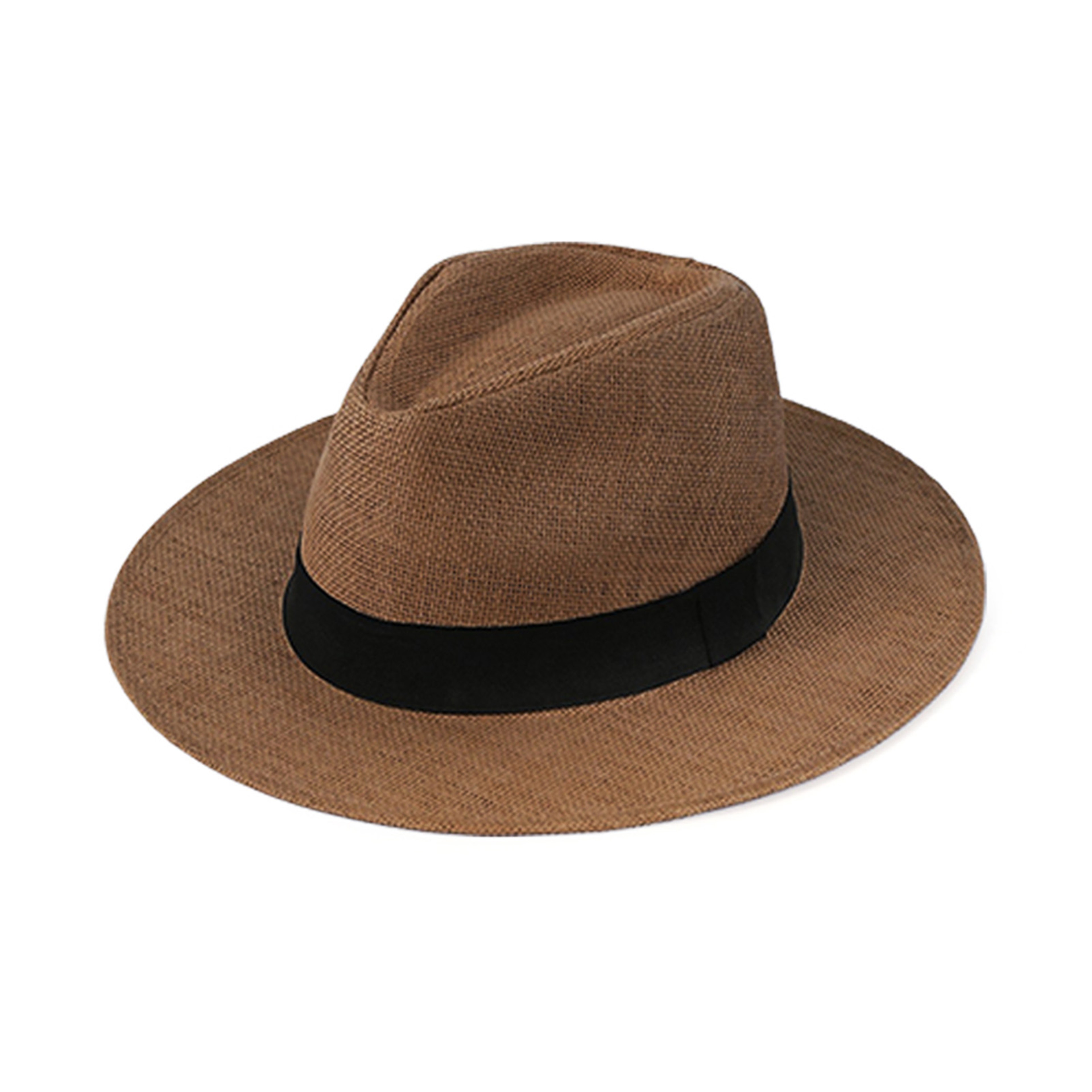 Aura Raffia Wide Brim Straw Hat  Packable UV Protection Sun Hat For Beach And Travel 10