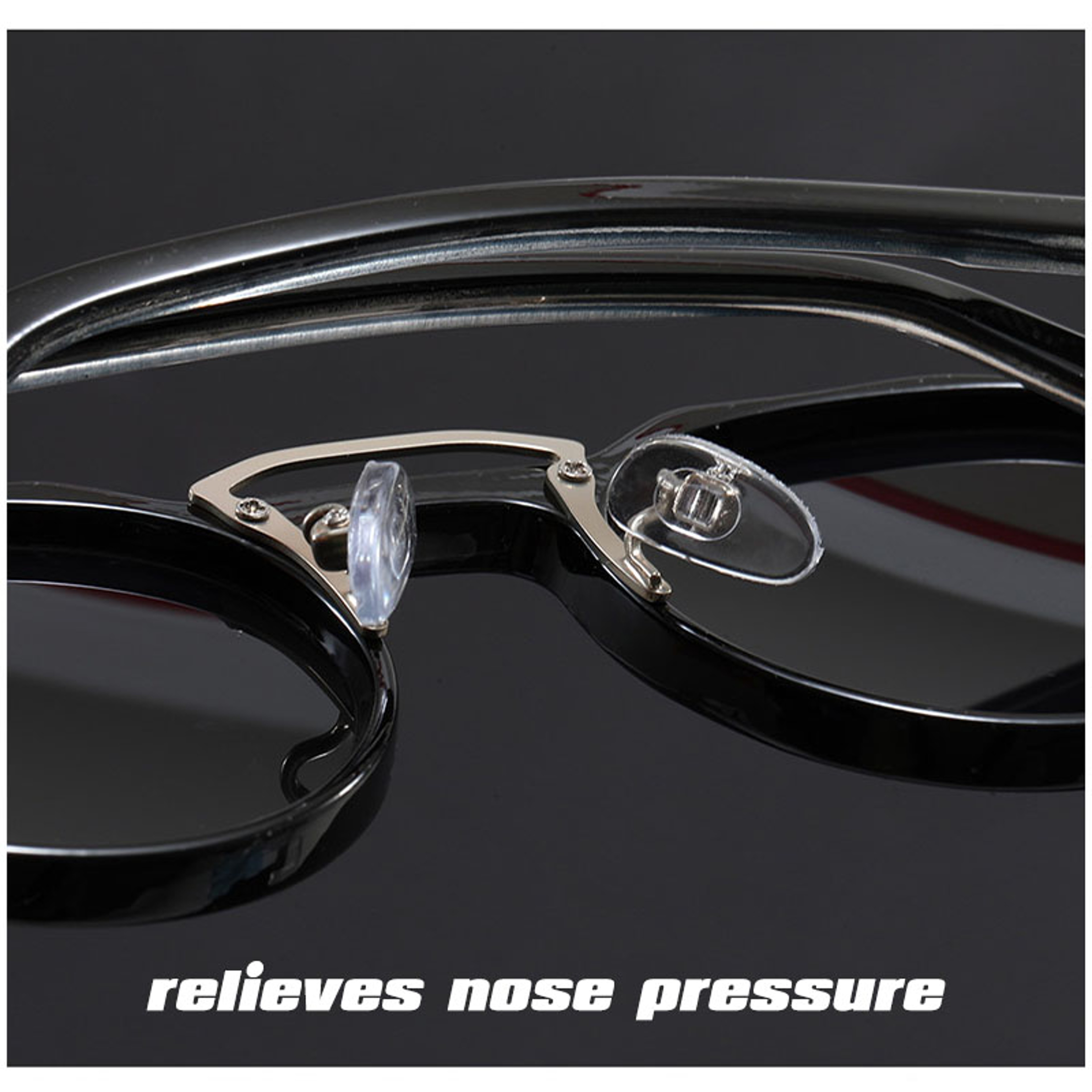 Vintage Japanese Round Clear Acetate Eyeglasses with Protection – view 4