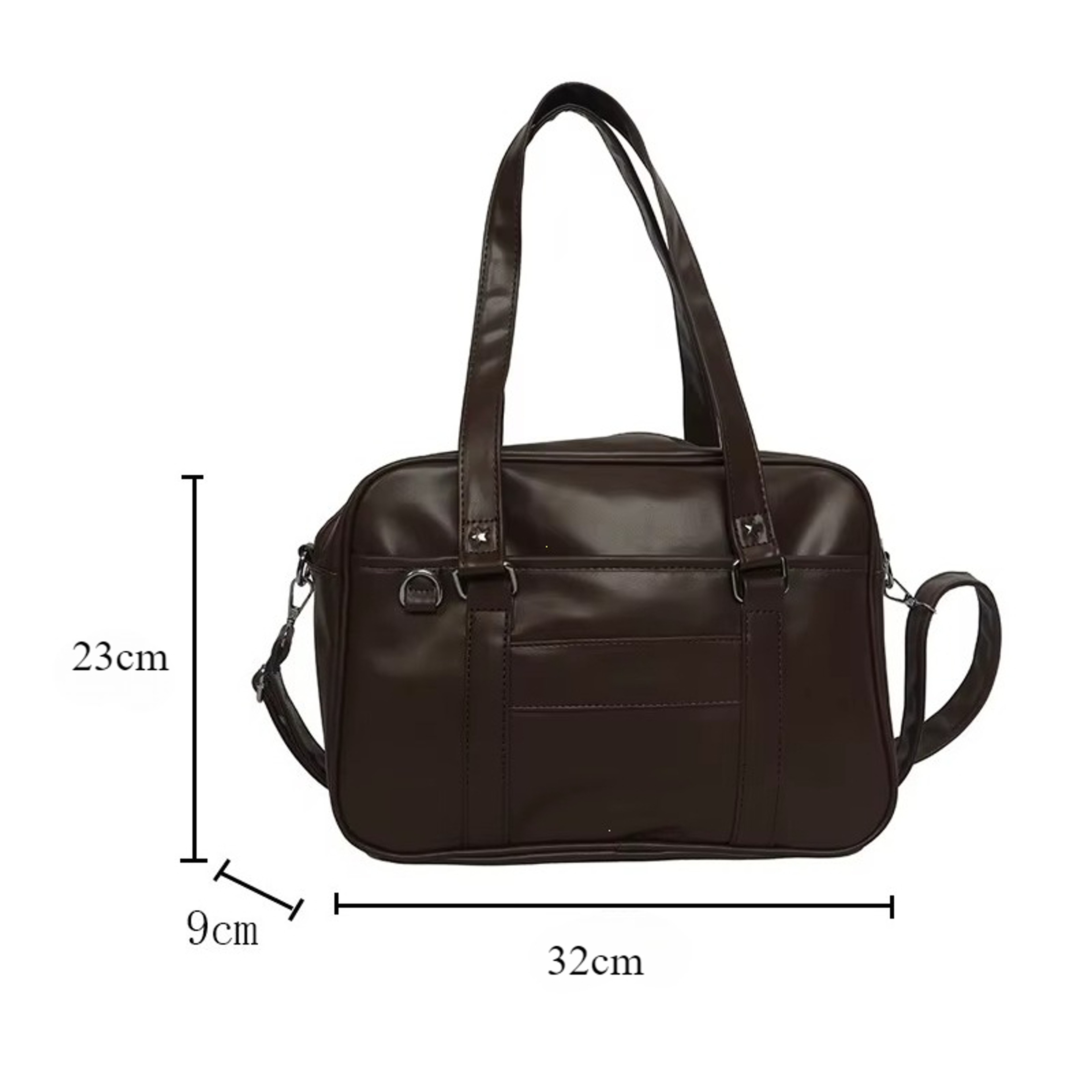 Japanese JK Uniform Shoulder Bag Classic PU Leather Itabag Crossbody Handbag – view 6