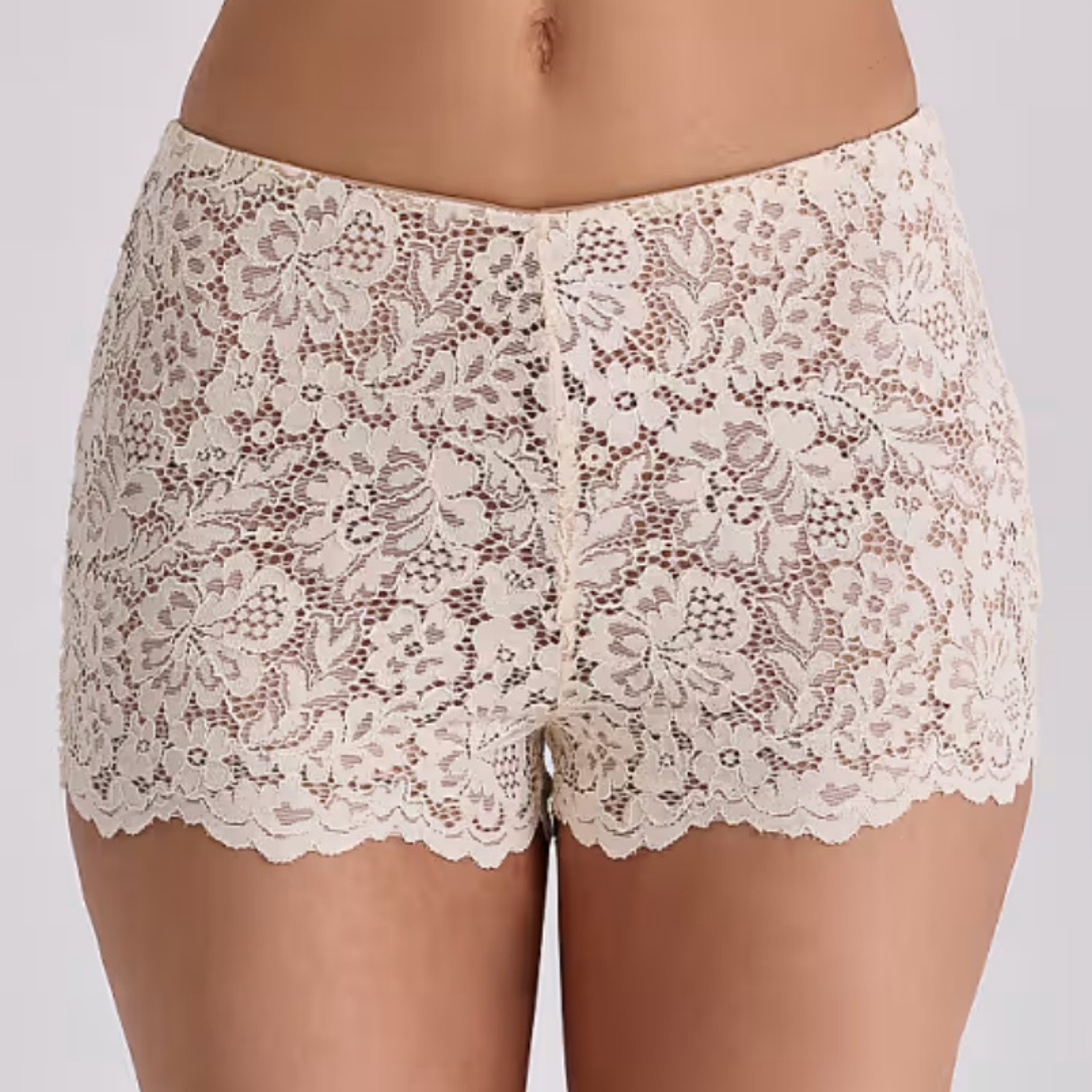 Aura Lace High Waisted Shorts Floral Crochet Beachwear for Women – view 8