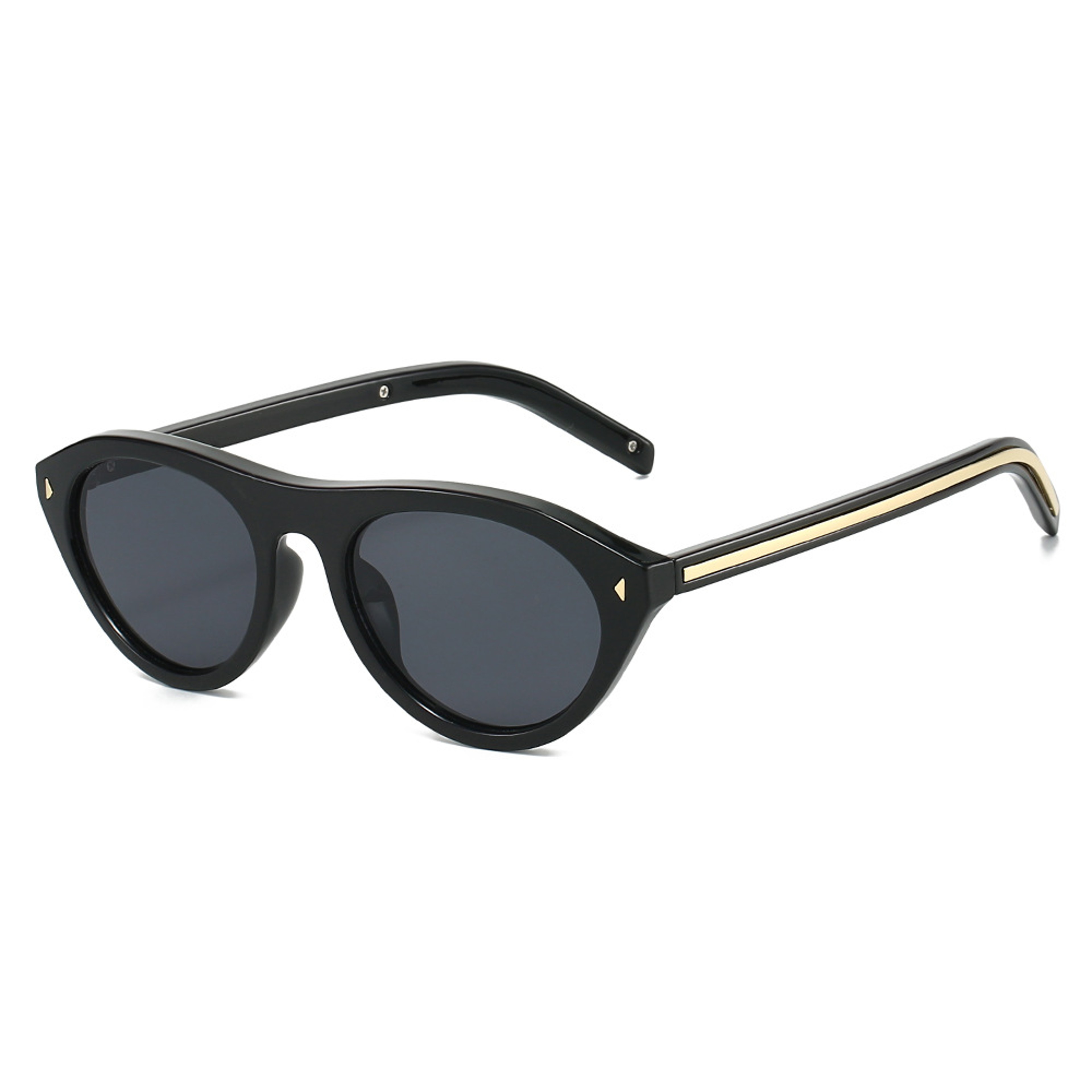 Vintage Triangle Cat Eye Sunglasses Small Frame Retro Driving Shades – view 14