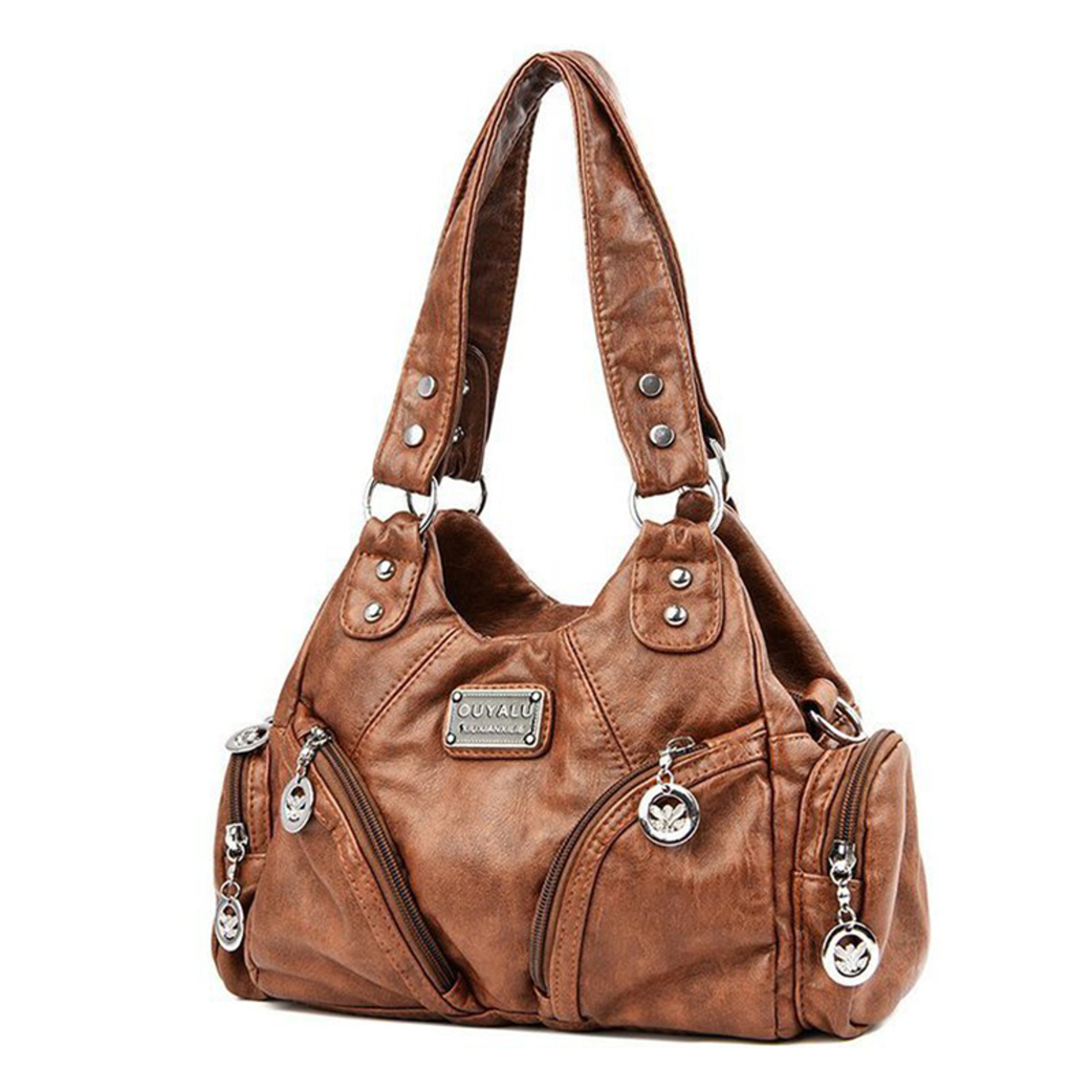 Luxury Soft PU Leather Shoulder Bag – Vintage Motorcycle Handbag & Women's Crossbody Tote Bag – view 7