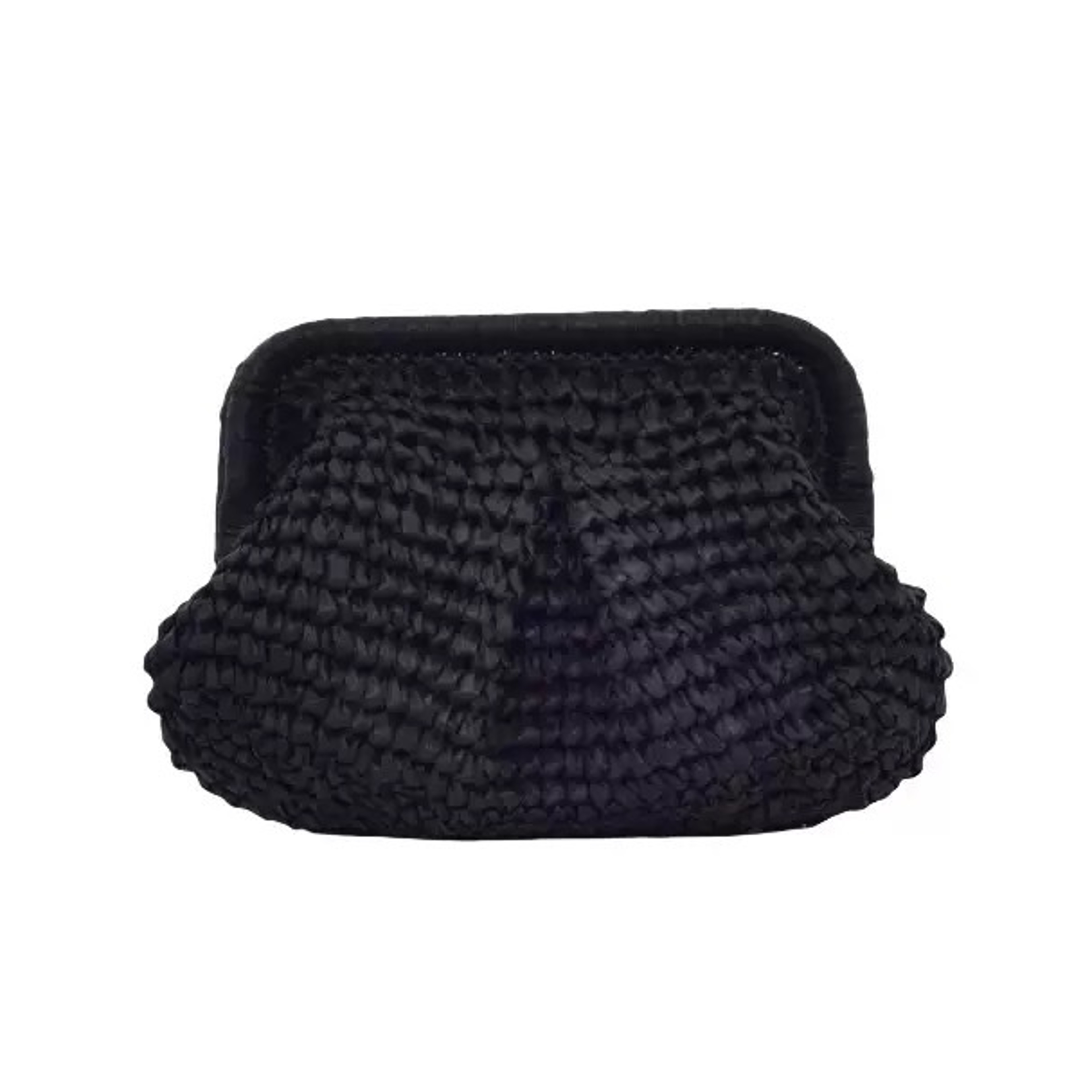 Womens Large Straw Crossbody Bag with Chain Strap - Chic Summer Clutch – view 11