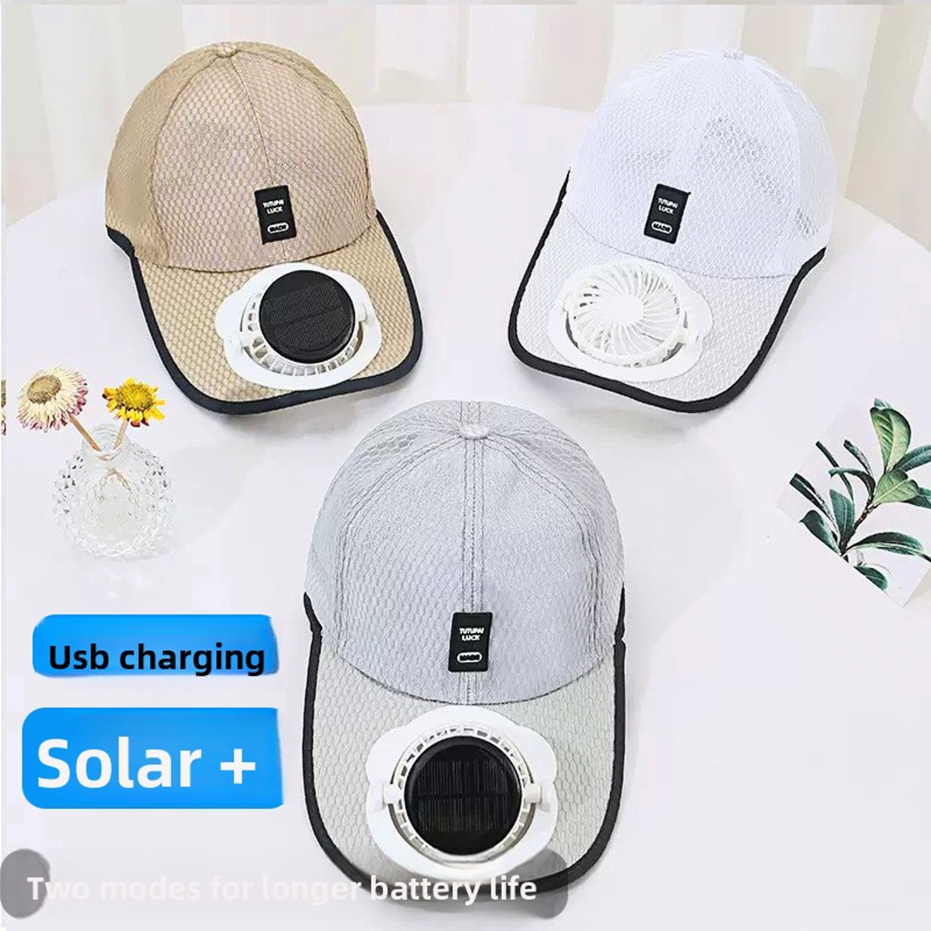 BreezeCap Solar Powered Fan Hat - UV Protection Cooling Baseball Cap for Outdoor Comfort – view 3