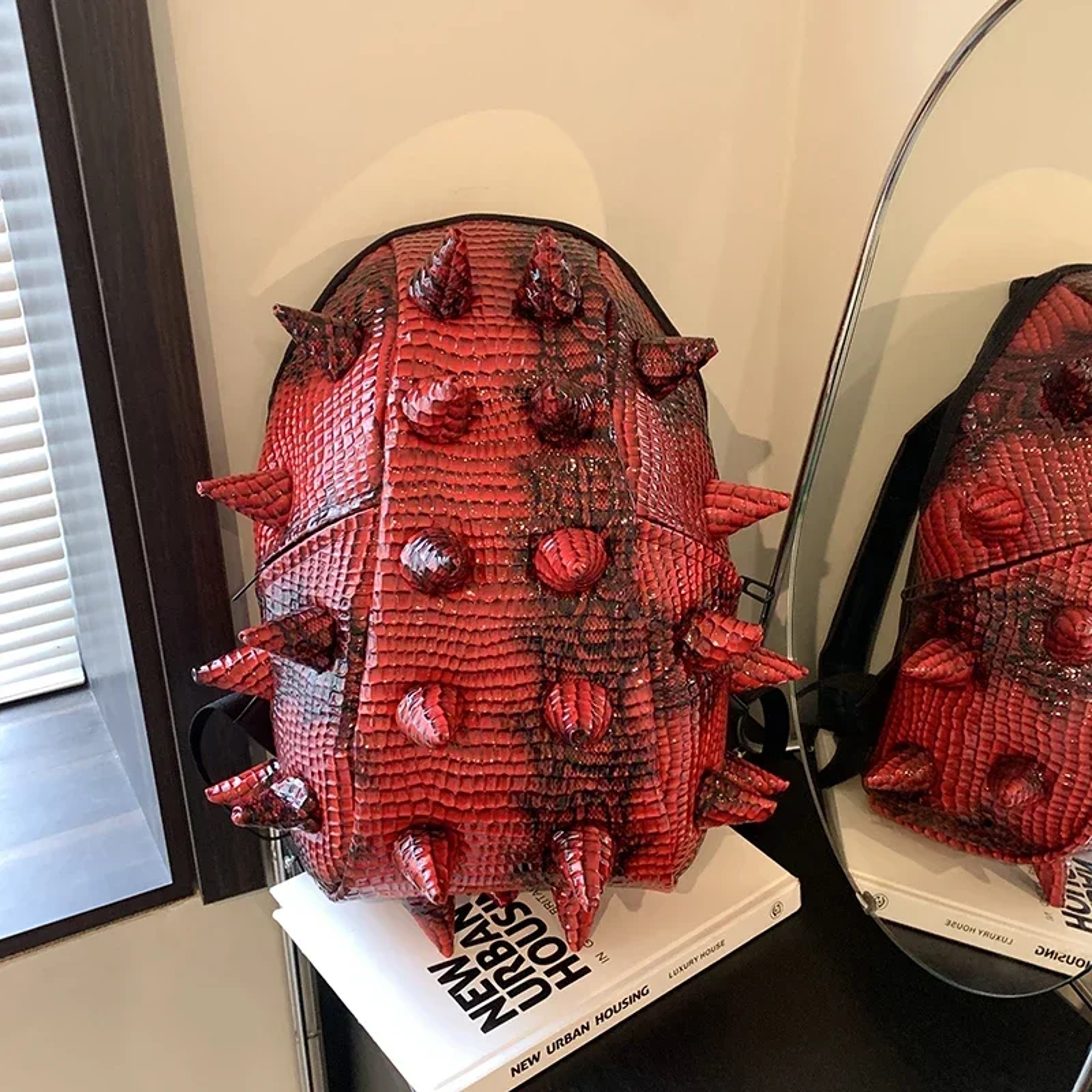 Hedgehog Shaped Backpack Unique Unisex Fashion Daypack 0