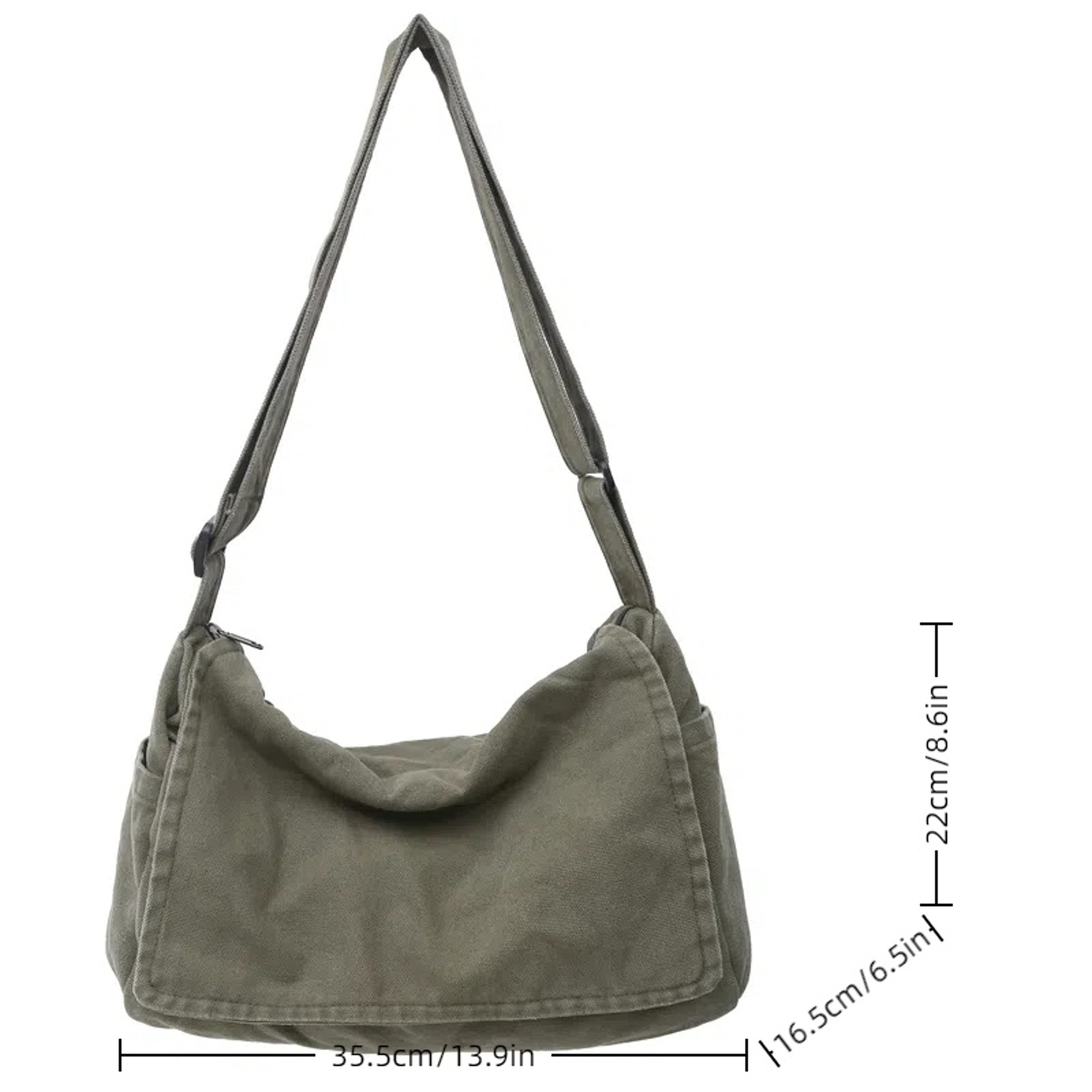 Minimalist Large Capacity Messenger Bag For Men Versatile Everyday Commute Shoulder Bag 2