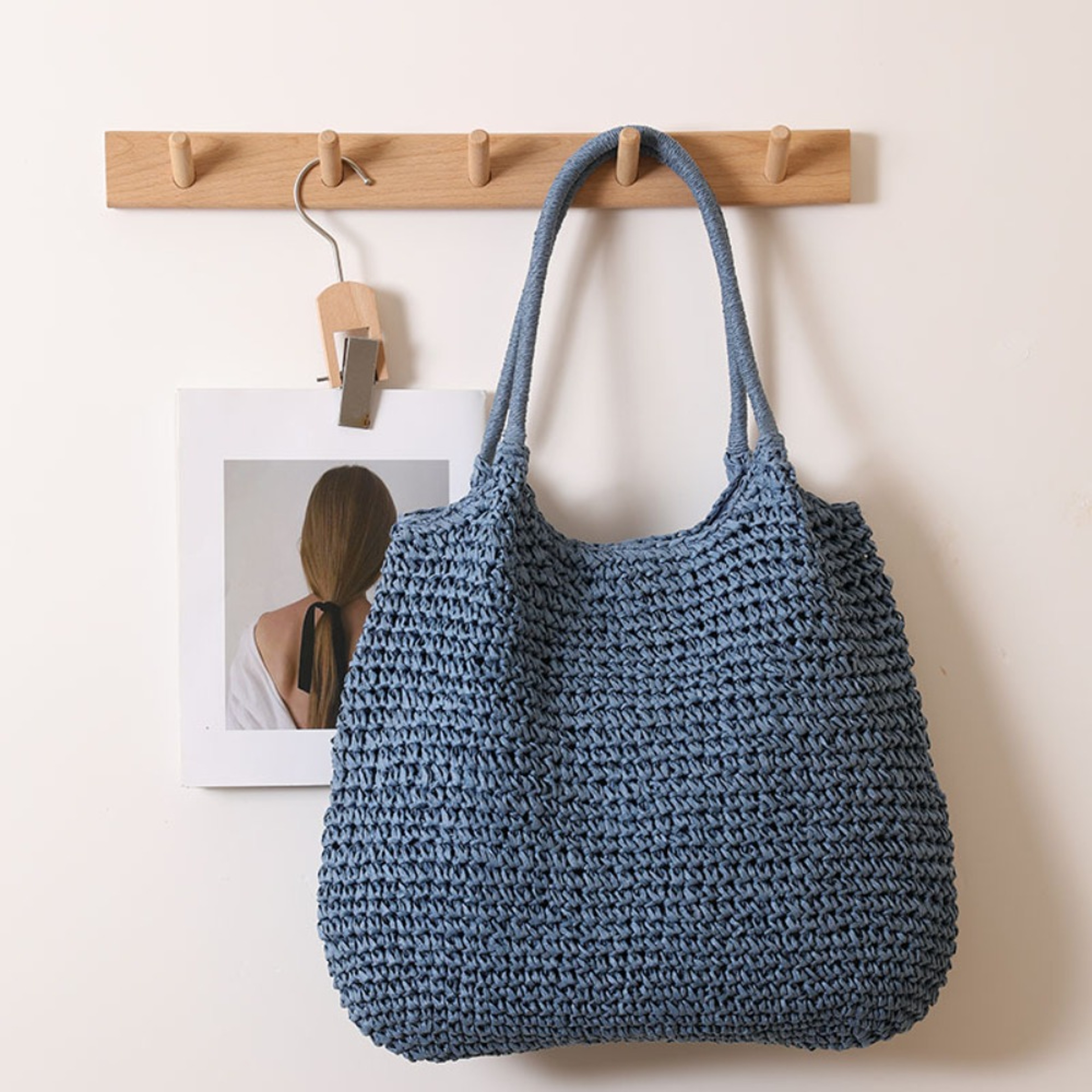 Large Capacity Woven Straw Tote Bag For Summer Beach Vacations And Travel 8