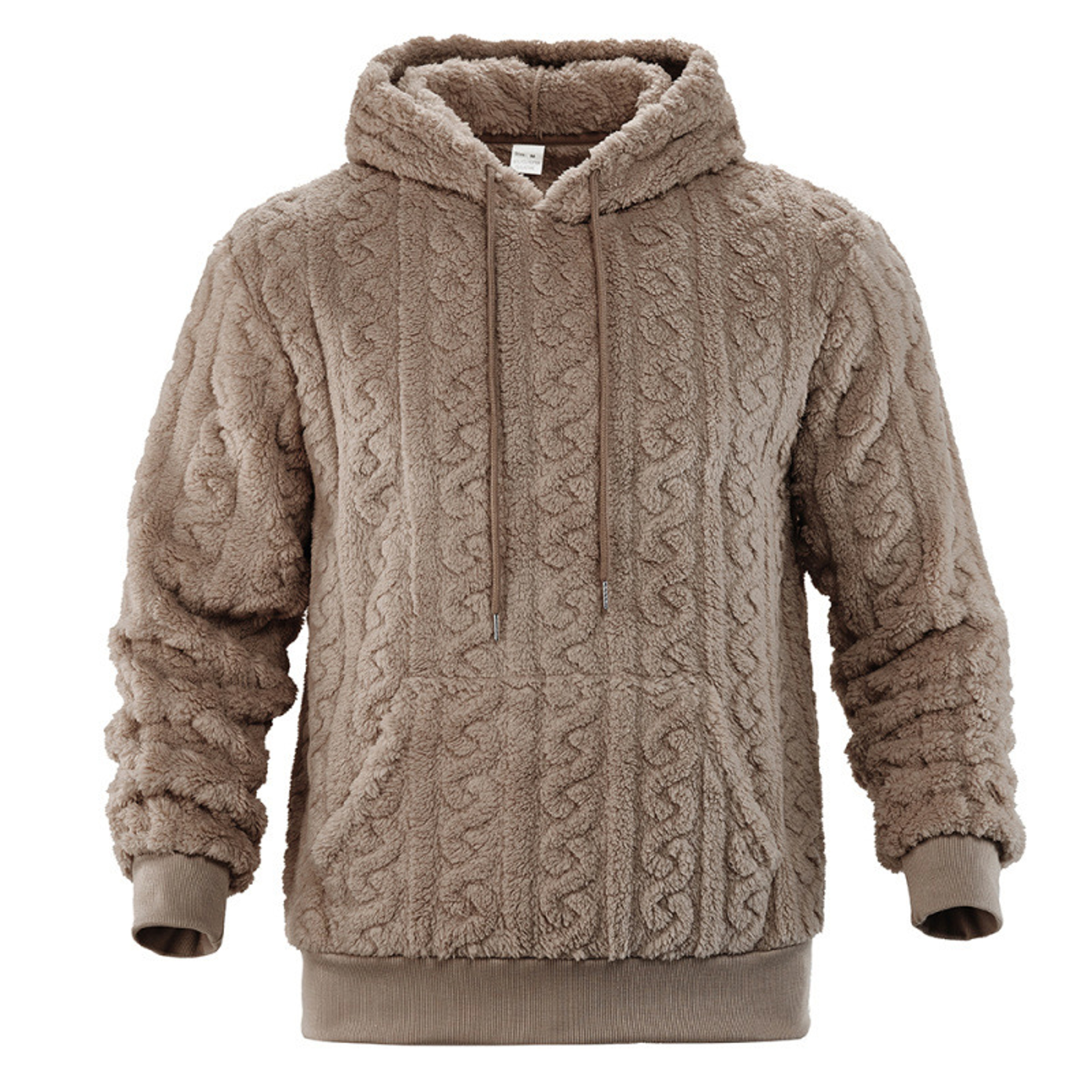 Mens Retro Velvet Hooded Sweatshirt Loose Warm Streetwear Pullover – view 10