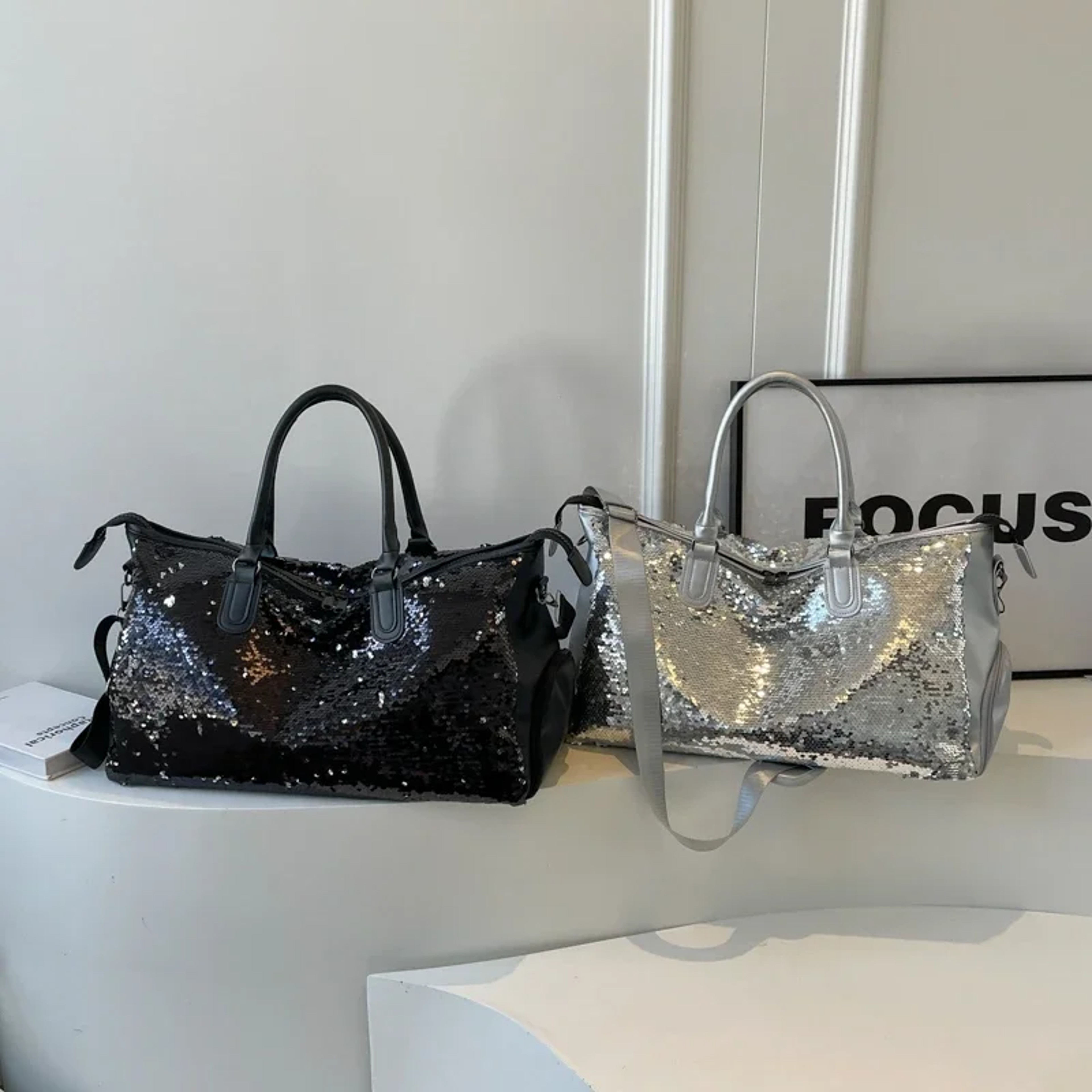 Sparkling Sequin Handbag Large Capacity Shoulder Bag and Versatile Crossbody Bag for Women – view 5