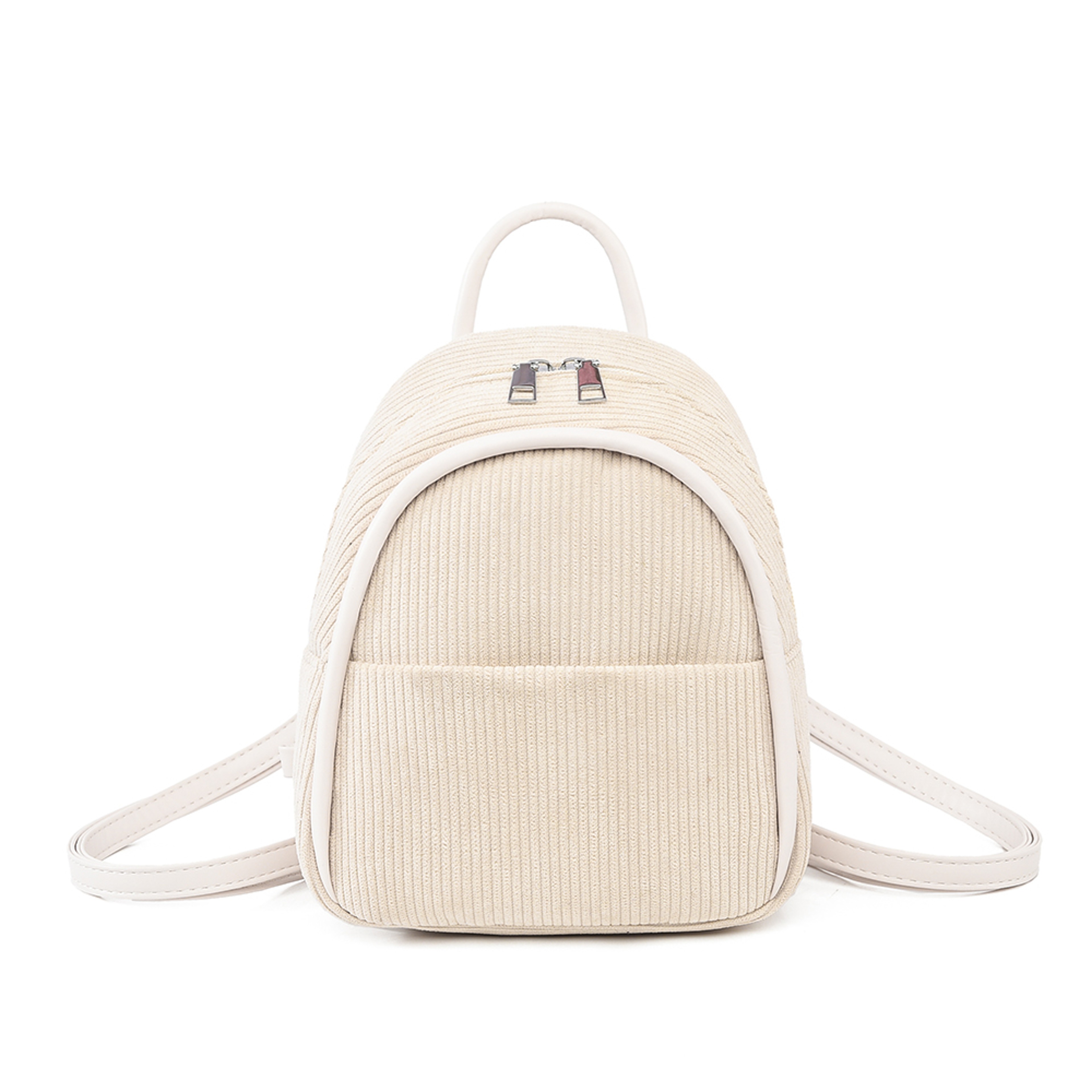 Soft Corduroy Large Capacity Backpack for School and Travel – view 9